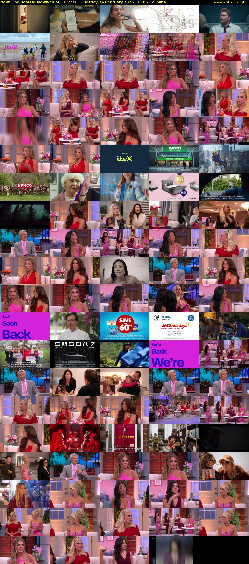 The Real Housewives of... (ITV2) Tuesday 24 February 2026 01:05 - 02:00