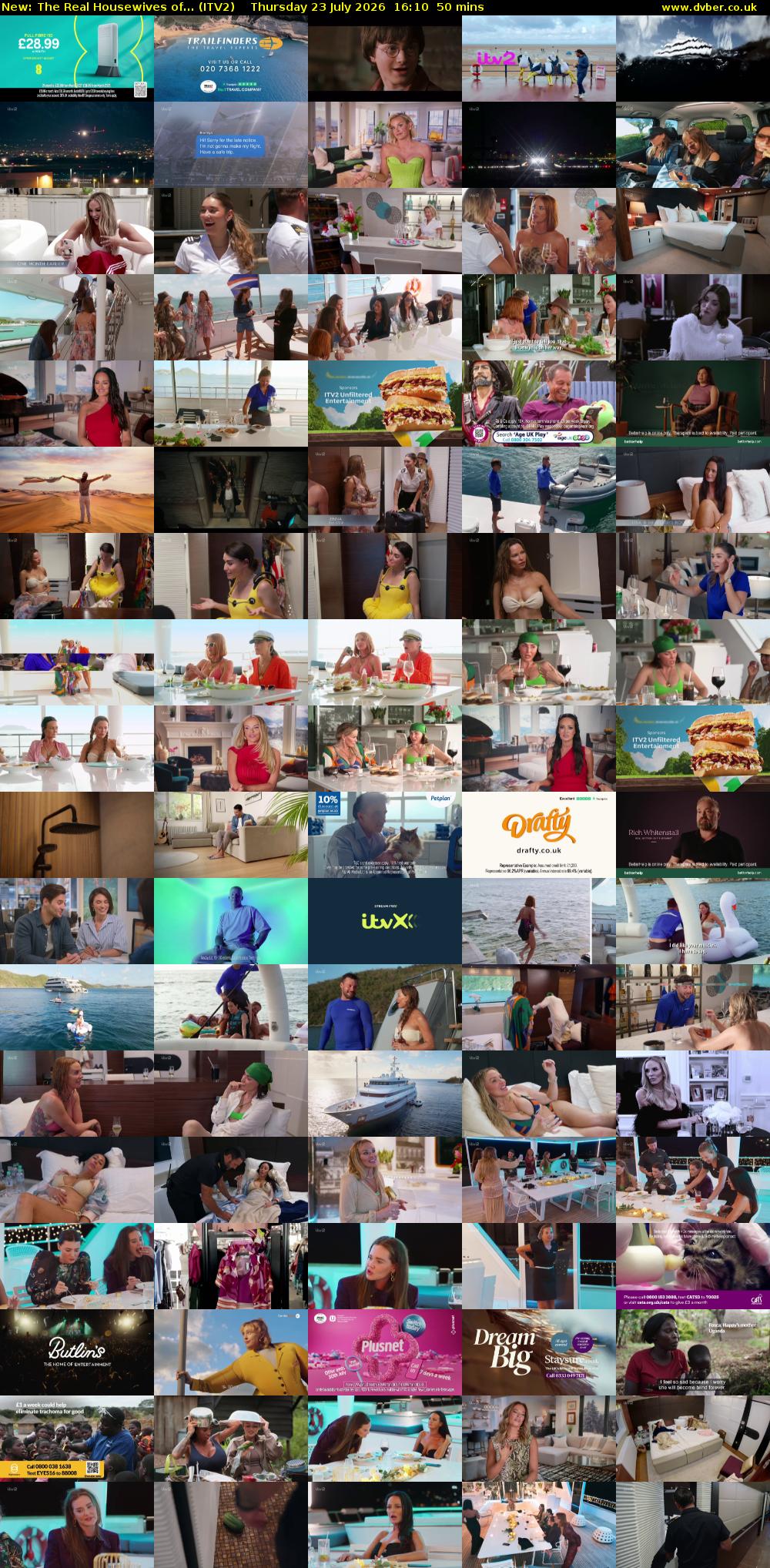 The Real Housewives of... (ITV2) Thursday 23 July 2026 16:10 - 17:00