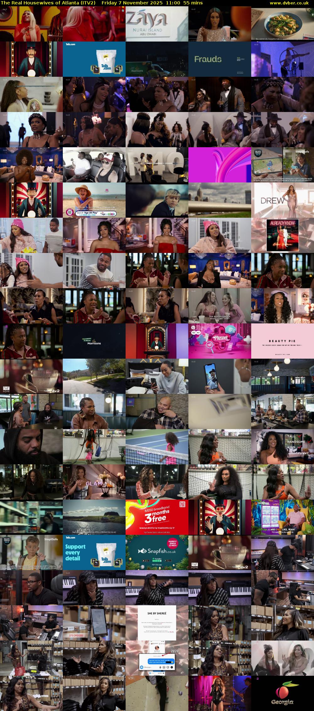 The Real Housewives of Atlanta (ITV2) Friday 7 November 2025 11:00 - 11:55