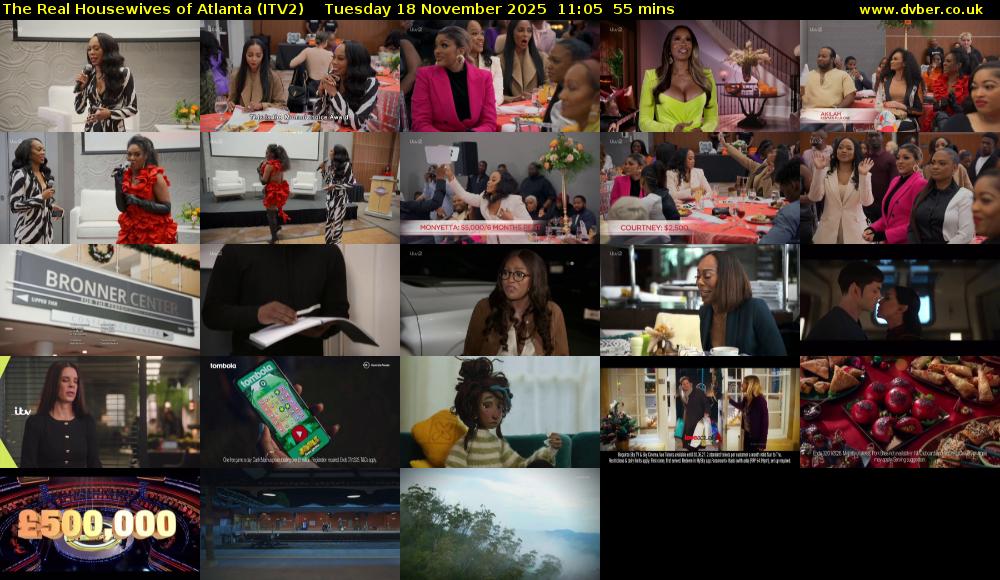 The Real Housewives of Atlanta (ITV2) Tuesday 18 November 2025 11:05 - 12:00