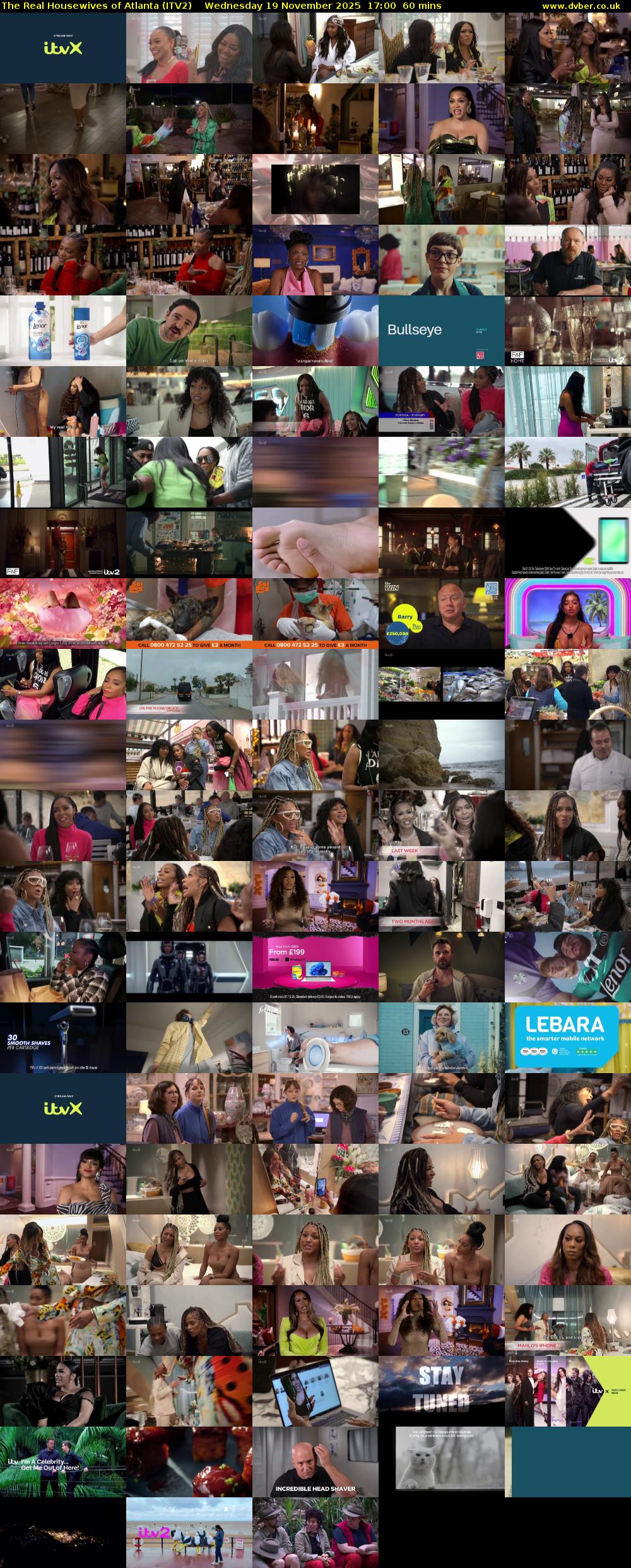 The Real Housewives of Atlanta (ITV2) Wednesday 19 November 2025 17:00 - 18:00