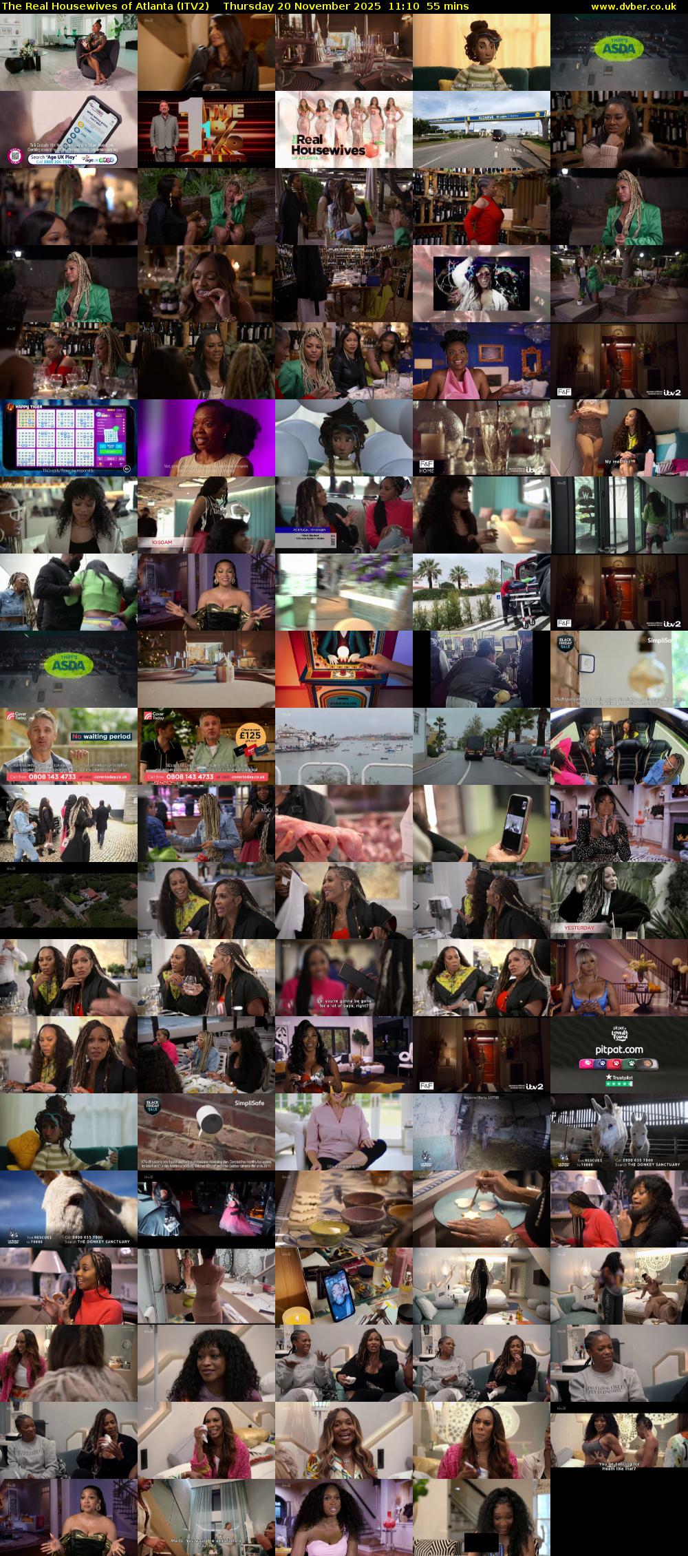 The Real Housewives of Atlanta (ITV2) Thursday 20 November 2025 11:10 - 12:05
