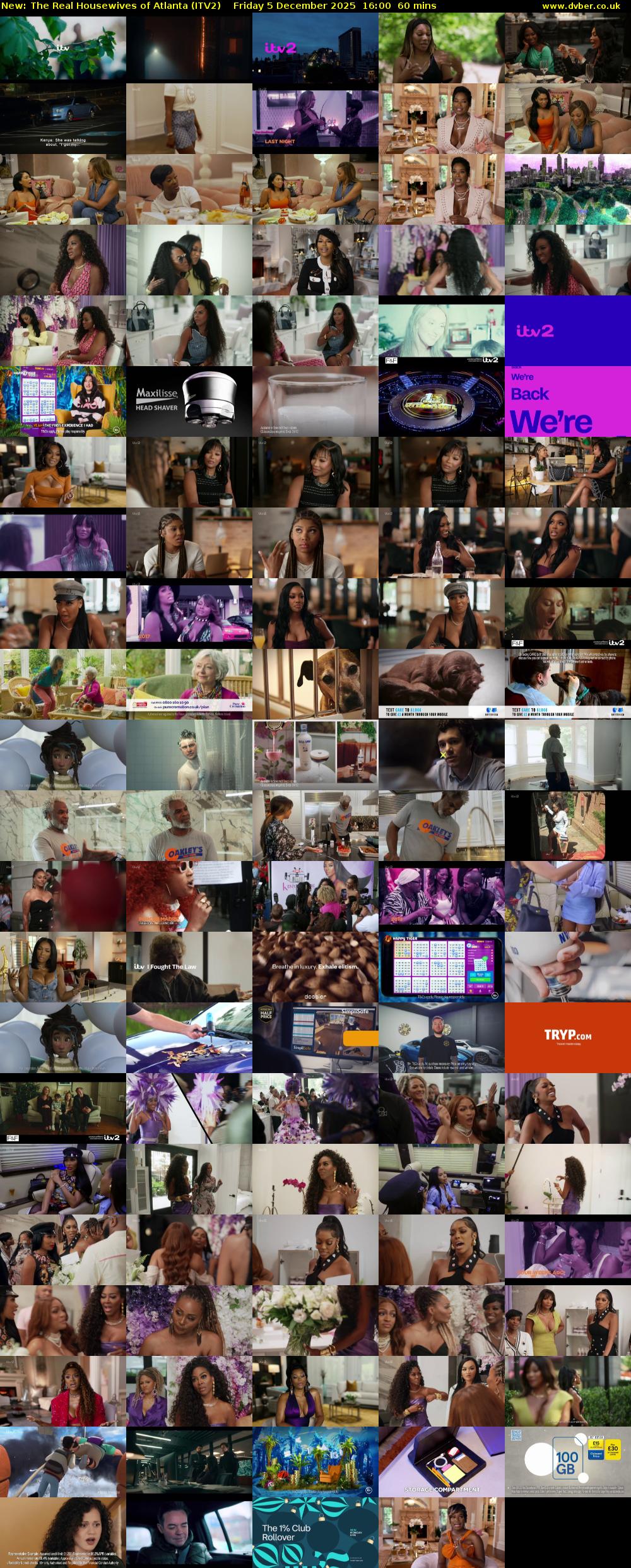 The Real Housewives of Atlanta (ITV2) Friday 5 December 2025 16:00 - 17:00