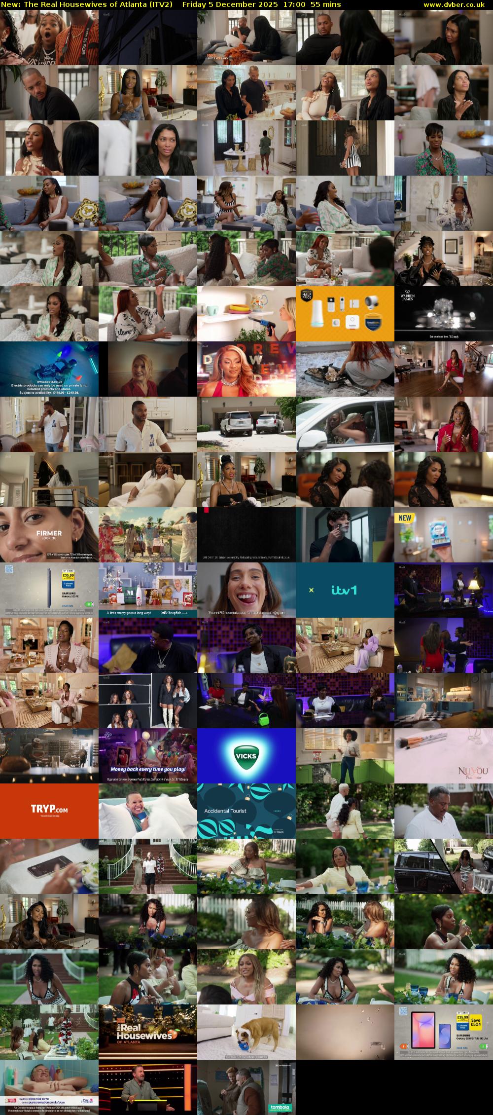 The Real Housewives of Atlanta (ITV2) Friday 5 December 2025 17:00 - 17:55