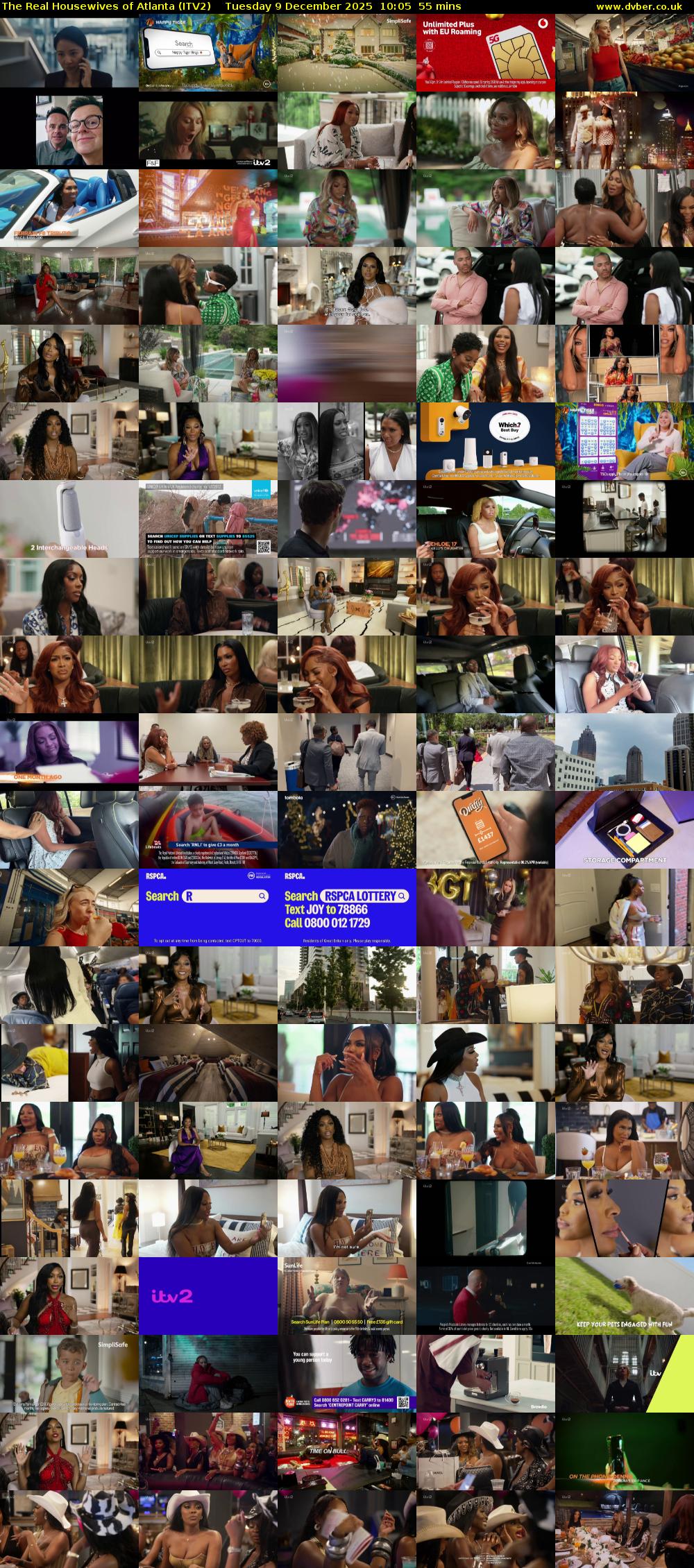 The Real Housewives of Atlanta (ITV2) Tuesday 9 December 2025 10:05 - 11:00