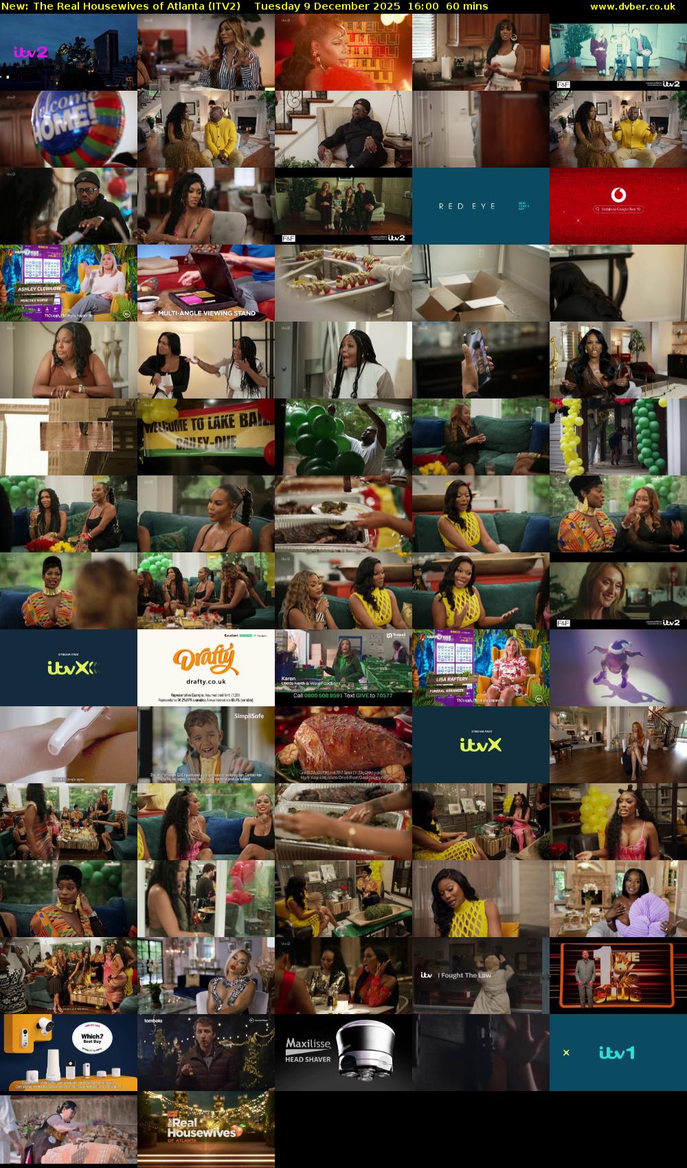 The Real Housewives of Atlanta (ITV2) Tuesday 9 December 2025 16:00 - 17:00