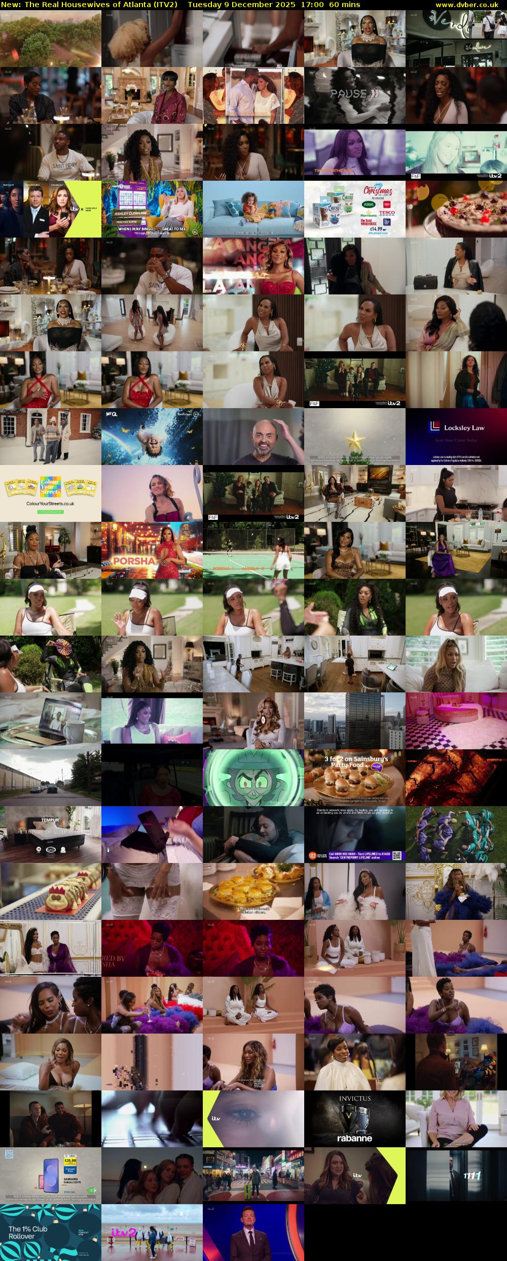 The Real Housewives of Atlanta (ITV2) Tuesday 9 December 2025 17:00 - 18:00