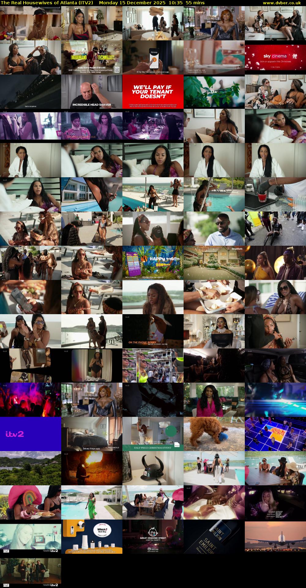 The Real Housewives of Atlanta (ITV2) Monday 15 December 2025 10:35 - 11:30