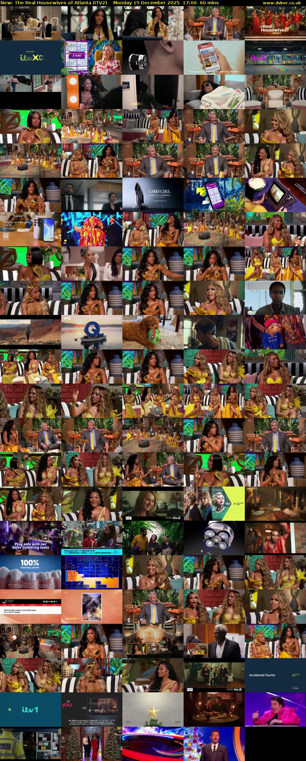 The Real Housewives of Atlanta (ITV2) Monday 15 December 2025 17:00 - 18:00