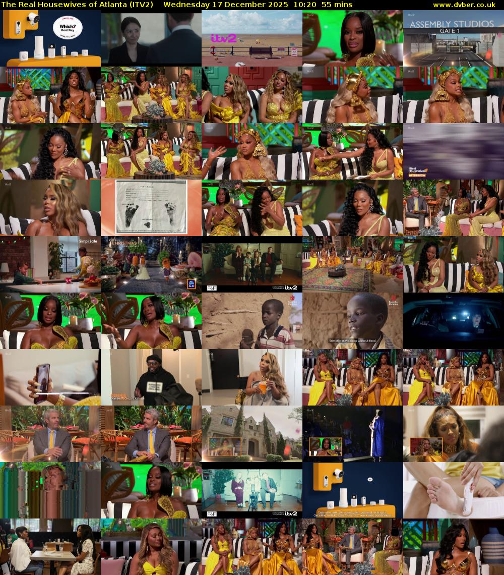 The Real Housewives of Atlanta (ITV2) Wednesday 17 December 2025 10:20 - 11:15