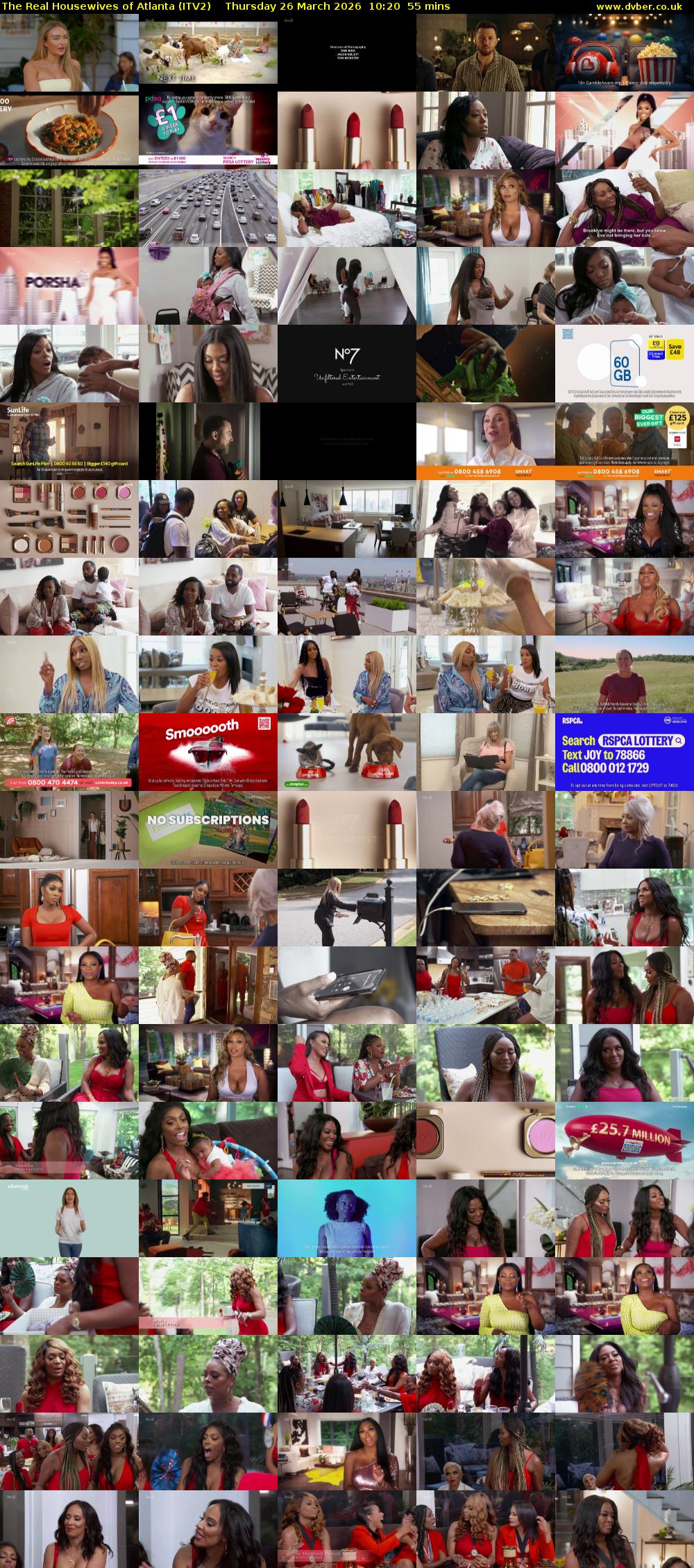 The Real Housewives of Atlanta (ITV2) Thursday 26 March 2026 10:20 - 11:15