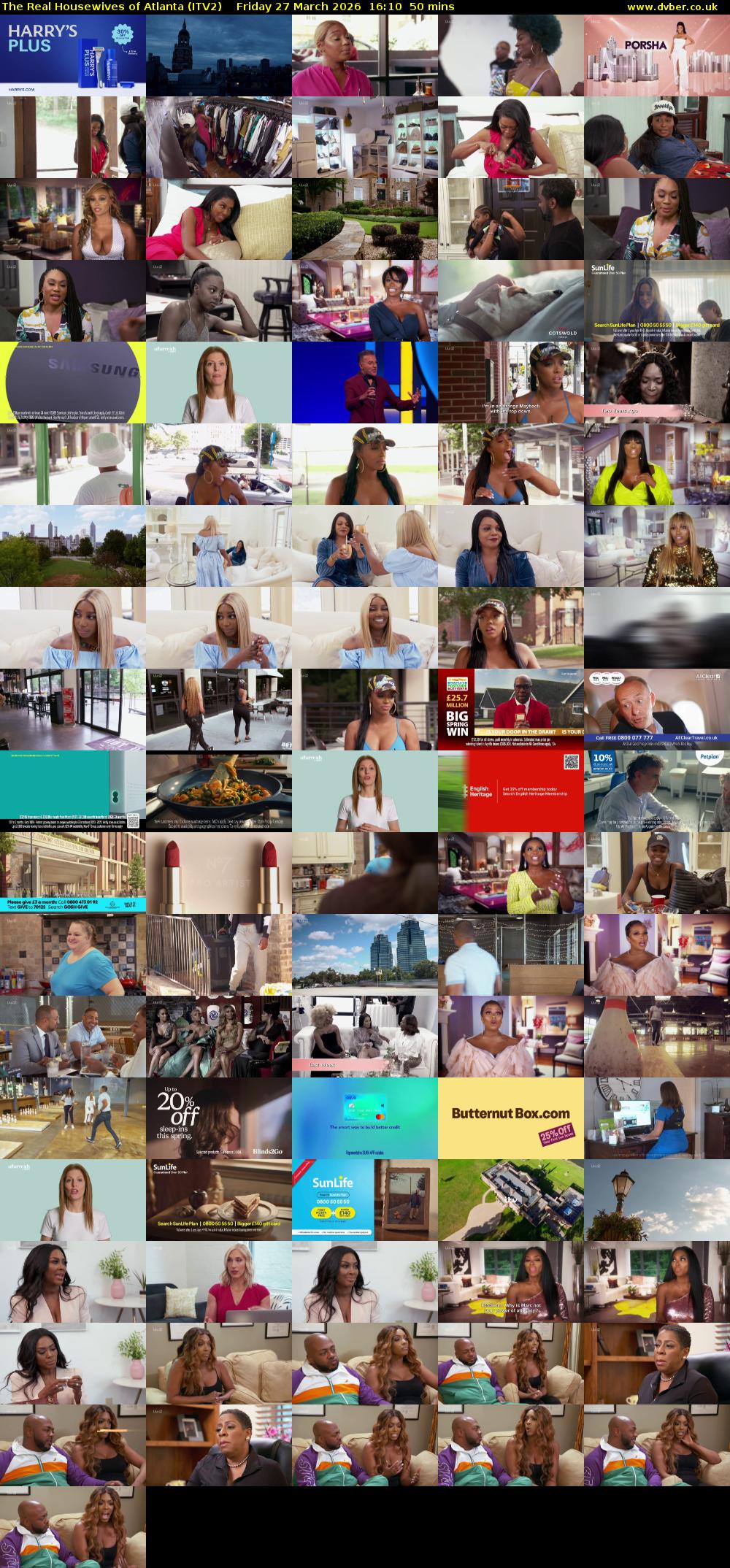 The Real Housewives of Atlanta (ITV2) Friday 27 March 2026 16:10 - 17:00