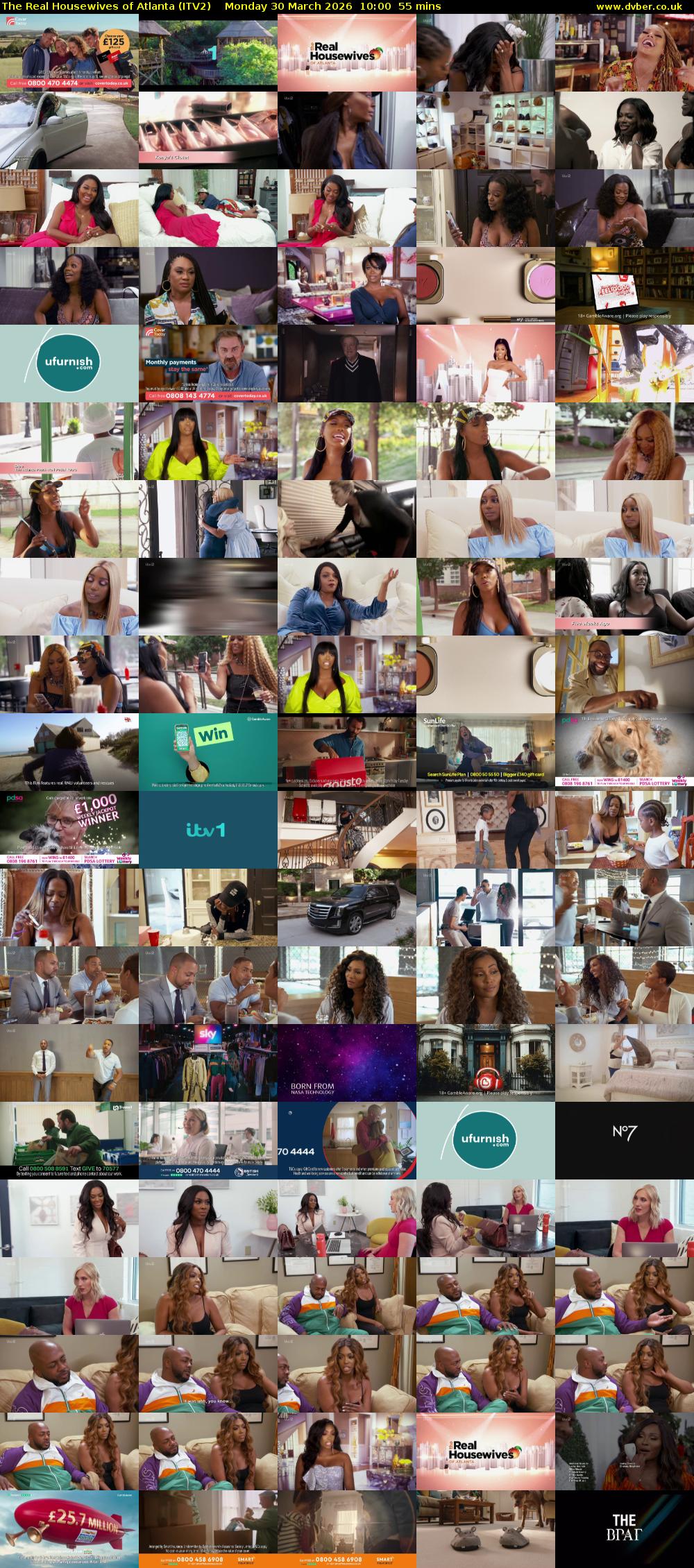 The Real Housewives of Atlanta (ITV2) Monday 30 March 2026 10:00 - 10:55