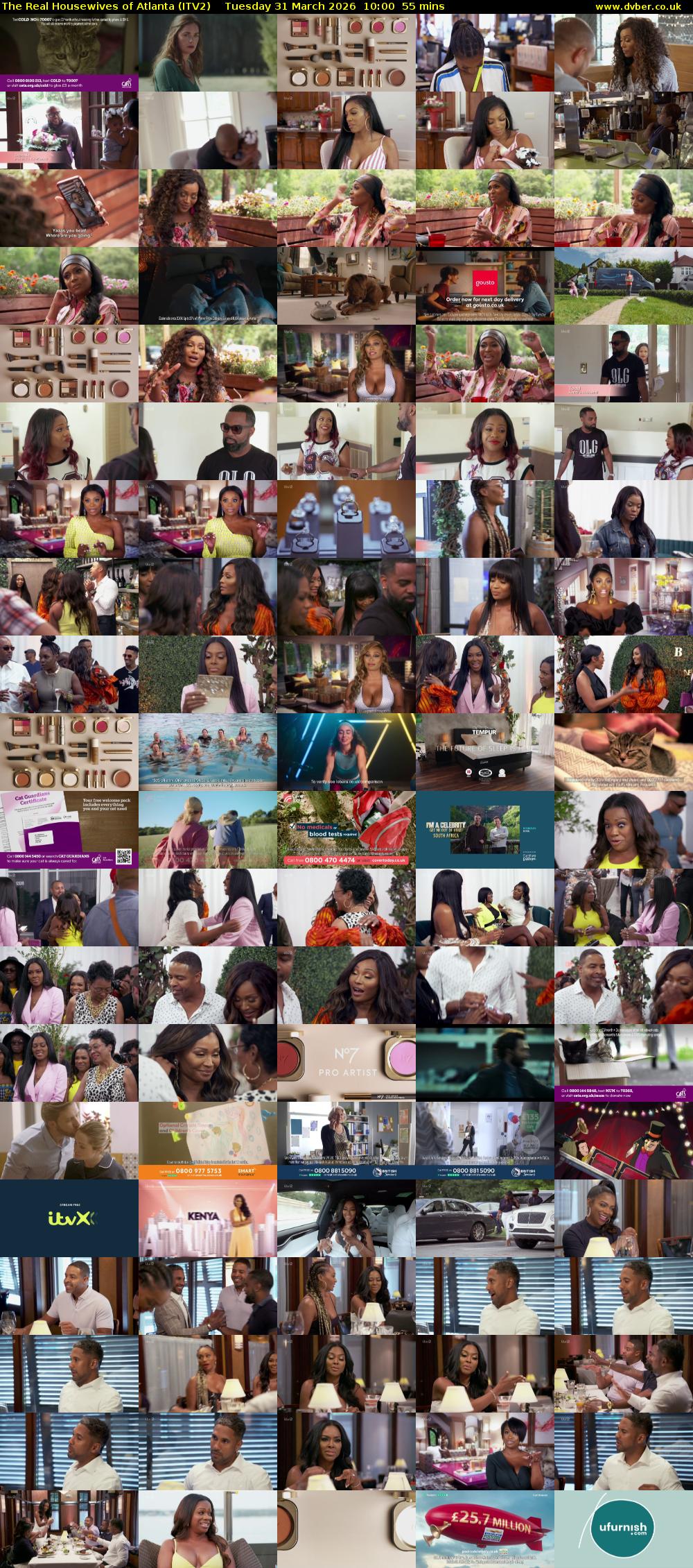 The Real Housewives of Atlanta (ITV2) Tuesday 31 March 2026 10:00 - 10:55