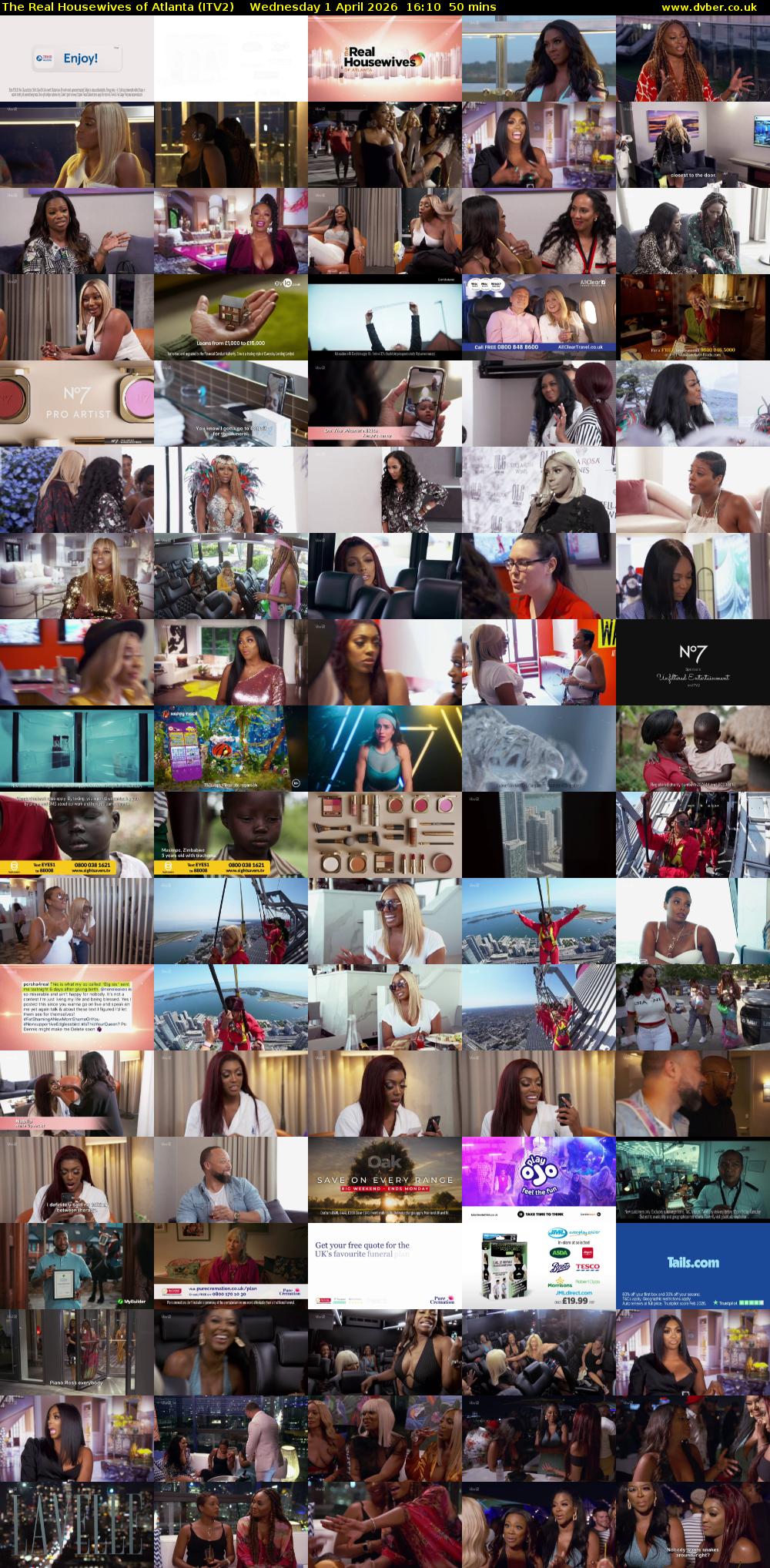 The Real Housewives of Atlanta (ITV2) Wednesday 1 April 2026 16:10 - 17:00