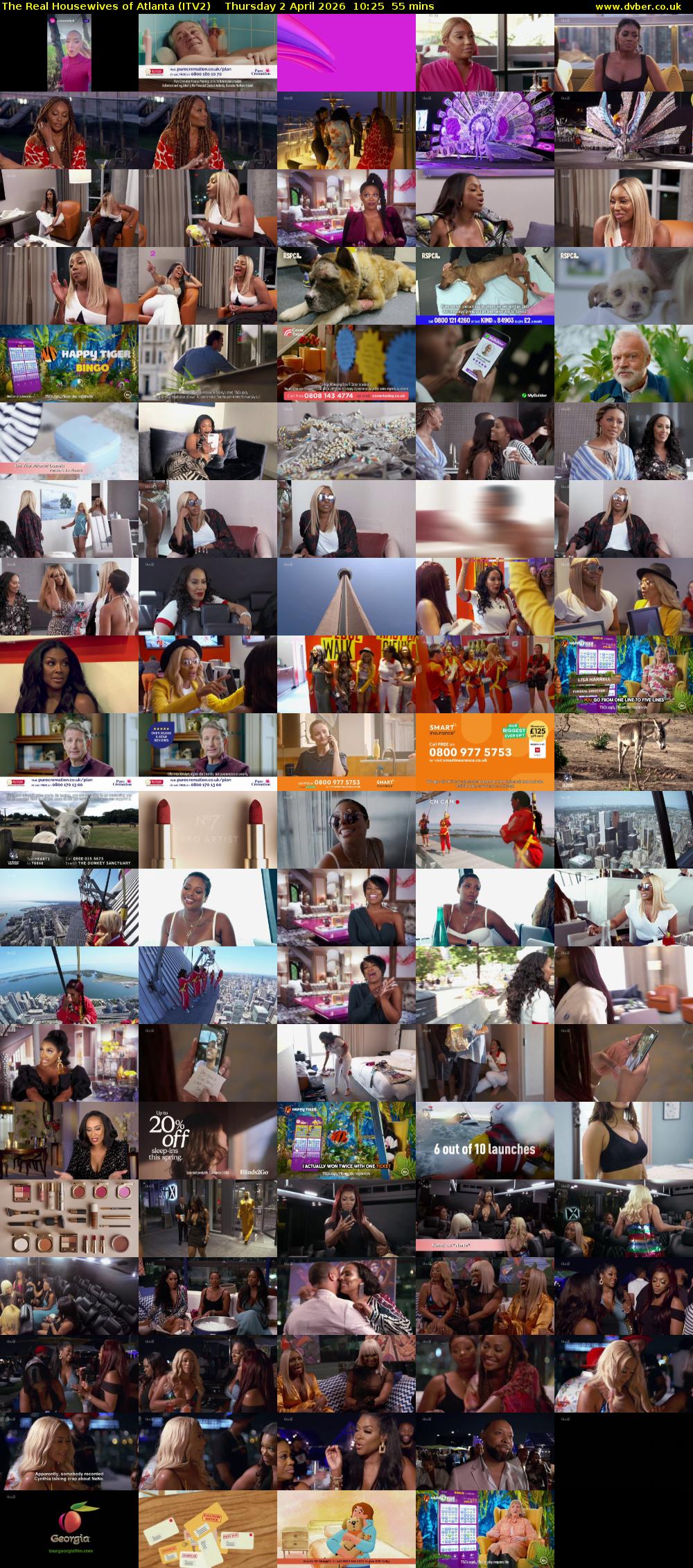 The Real Housewives of Atlanta (ITV2) Thursday 2 April 2026 10:25 - 11:20