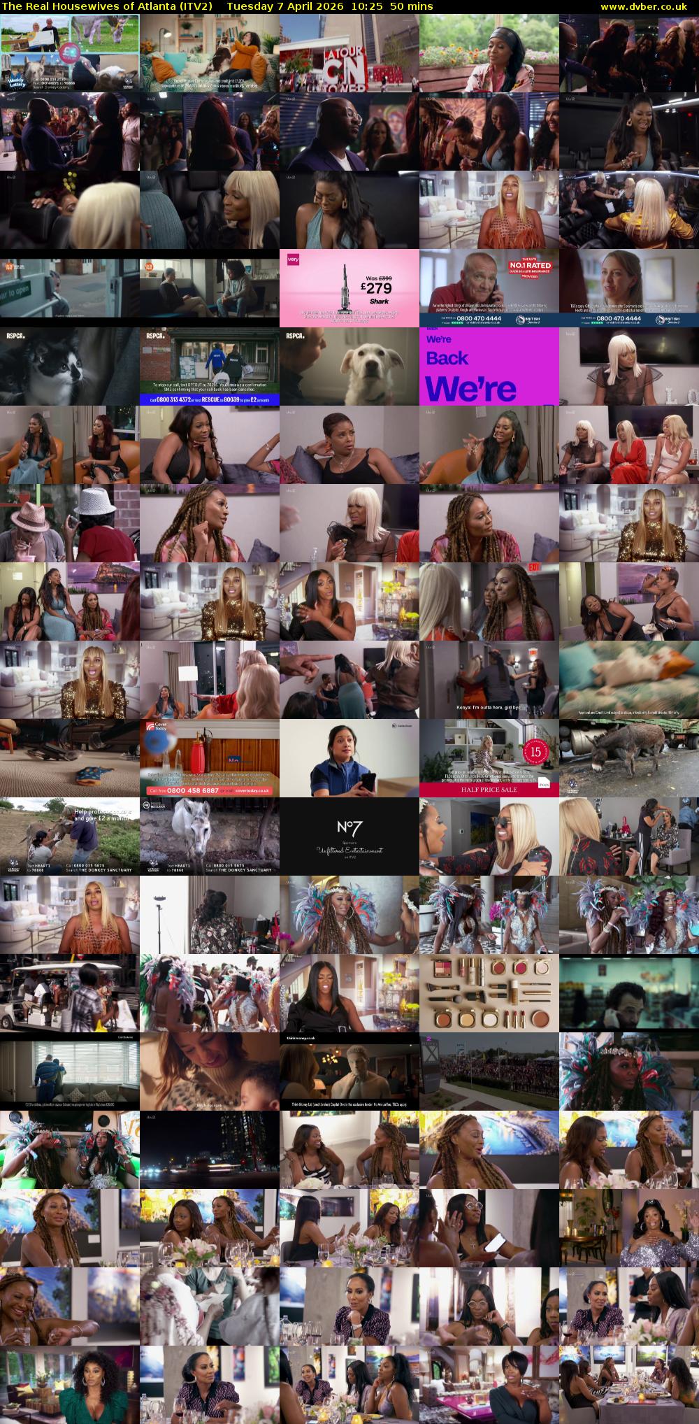 The Real Housewives of Atlanta (ITV2) Tuesday 7 April 2026 10:25 - 11:15