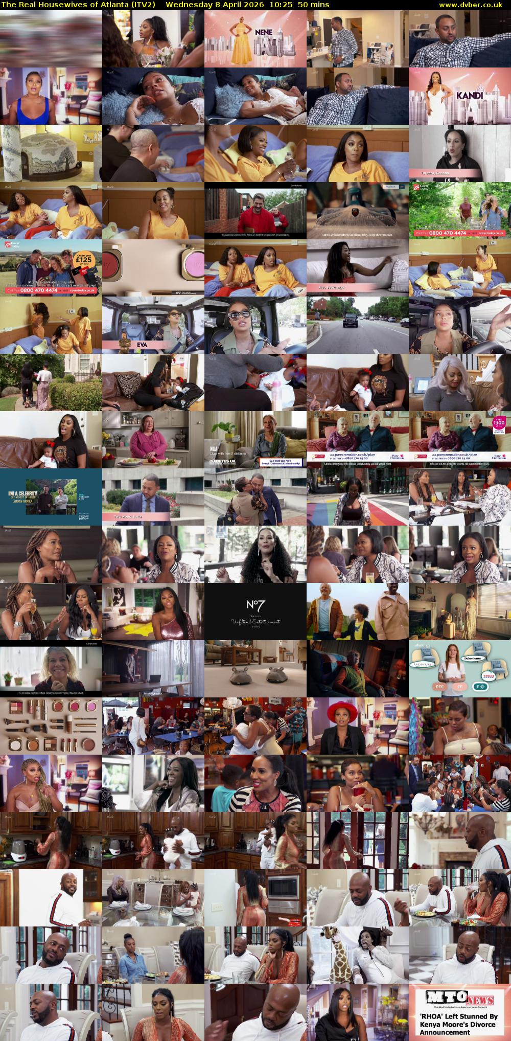The Real Housewives of Atlanta (ITV2) Wednesday 8 April 2026 10:25 - 11:15