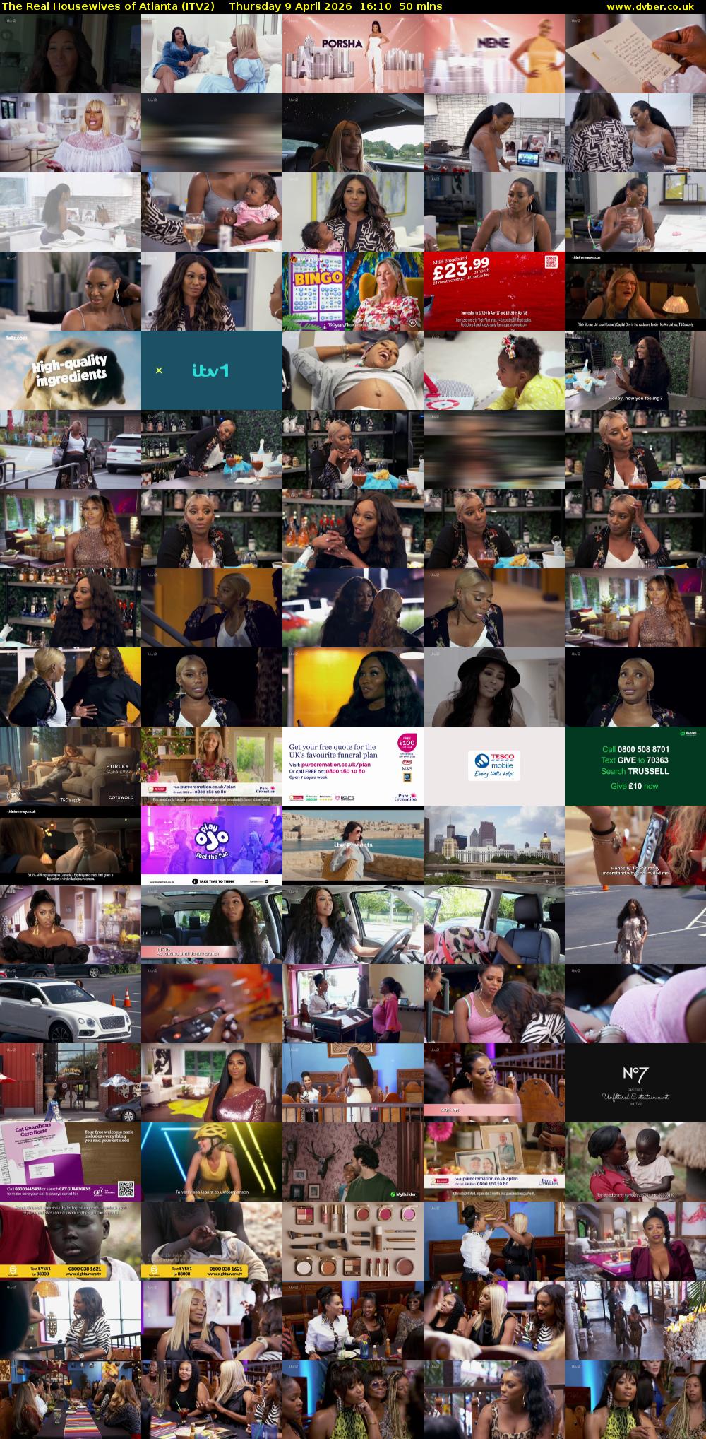 The Real Housewives of Atlanta (ITV2) Thursday 9 April 2026 16:10 - 17:00