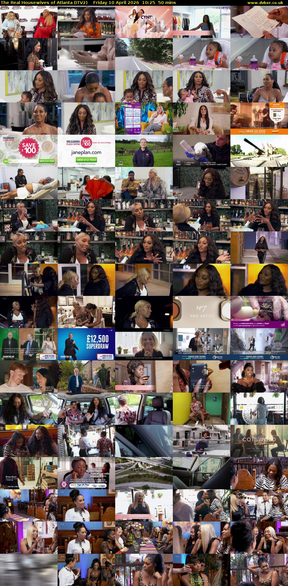 The Real Housewives of Atlanta (ITV2) Friday 10 April 2026 10:25 - 11:15