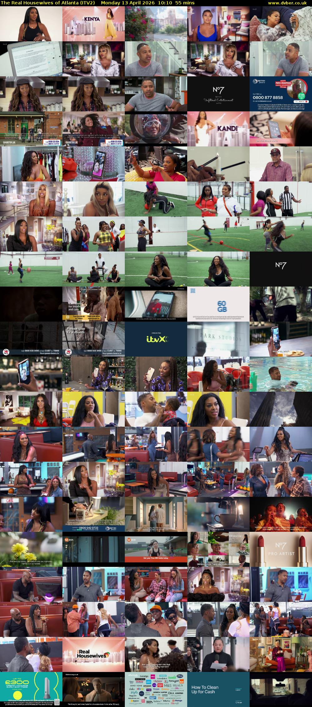 The Real Housewives of Atlanta (ITV2) Monday 13 April 2026 10:10 - 11:05