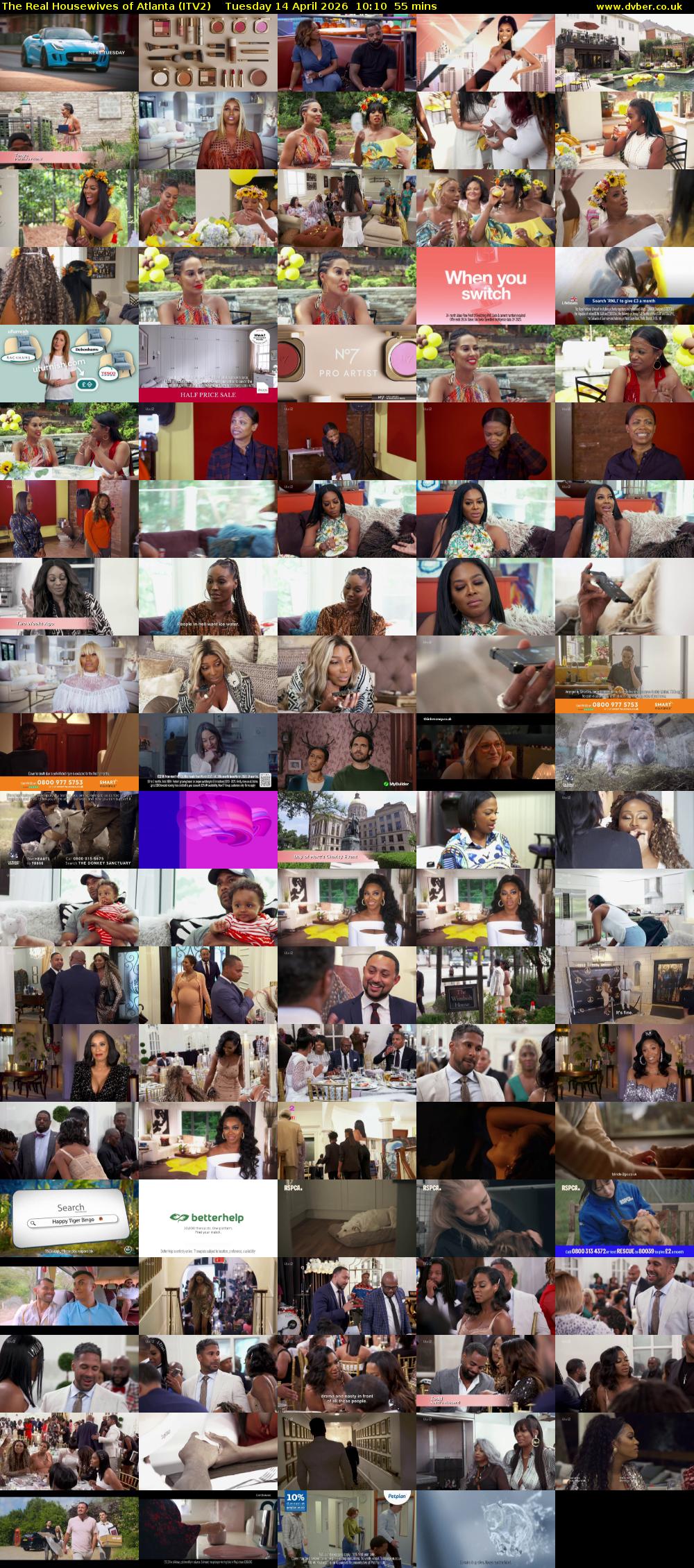 The Real Housewives of Atlanta (ITV2) Tuesday 14 April 2026 10:10 - 11:05
