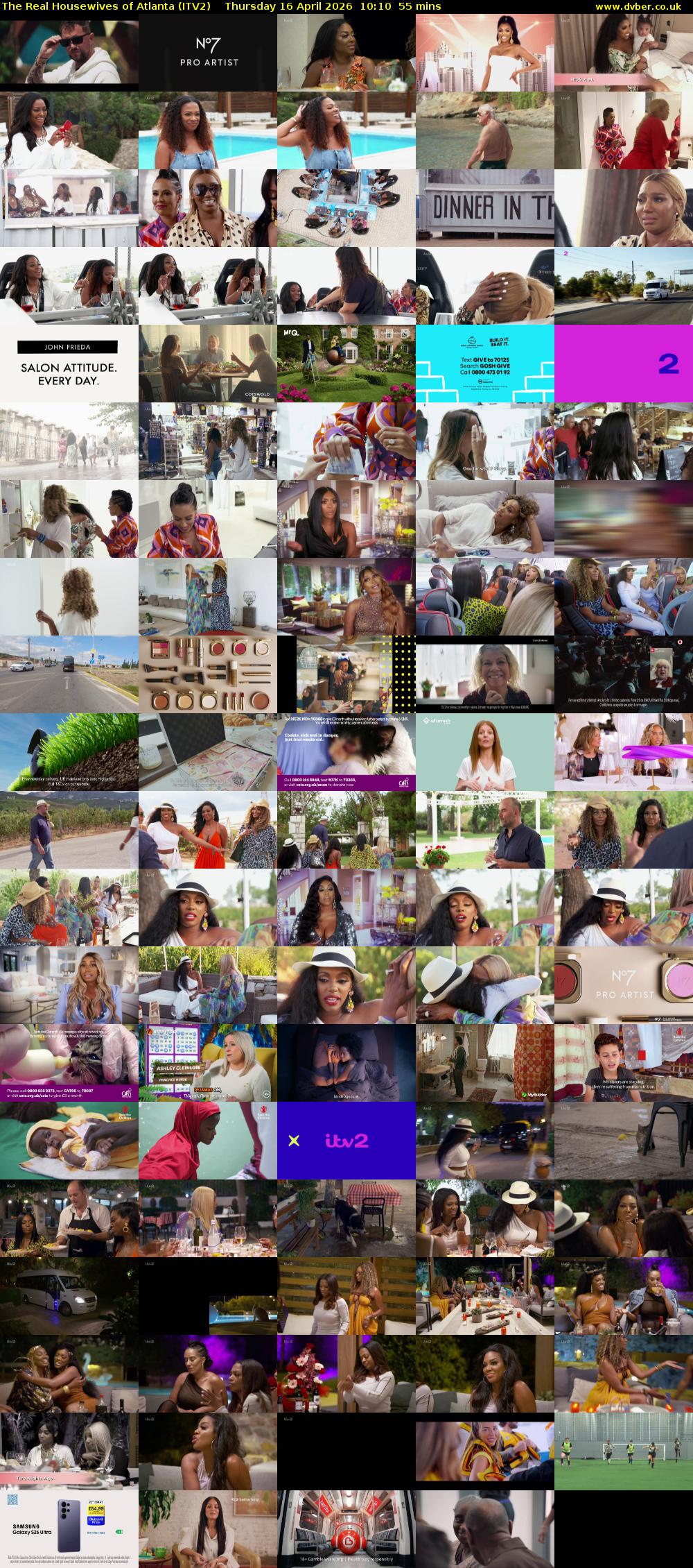The Real Housewives of Atlanta (ITV2) Thursday 16 April 2026 10:10 - 11:05