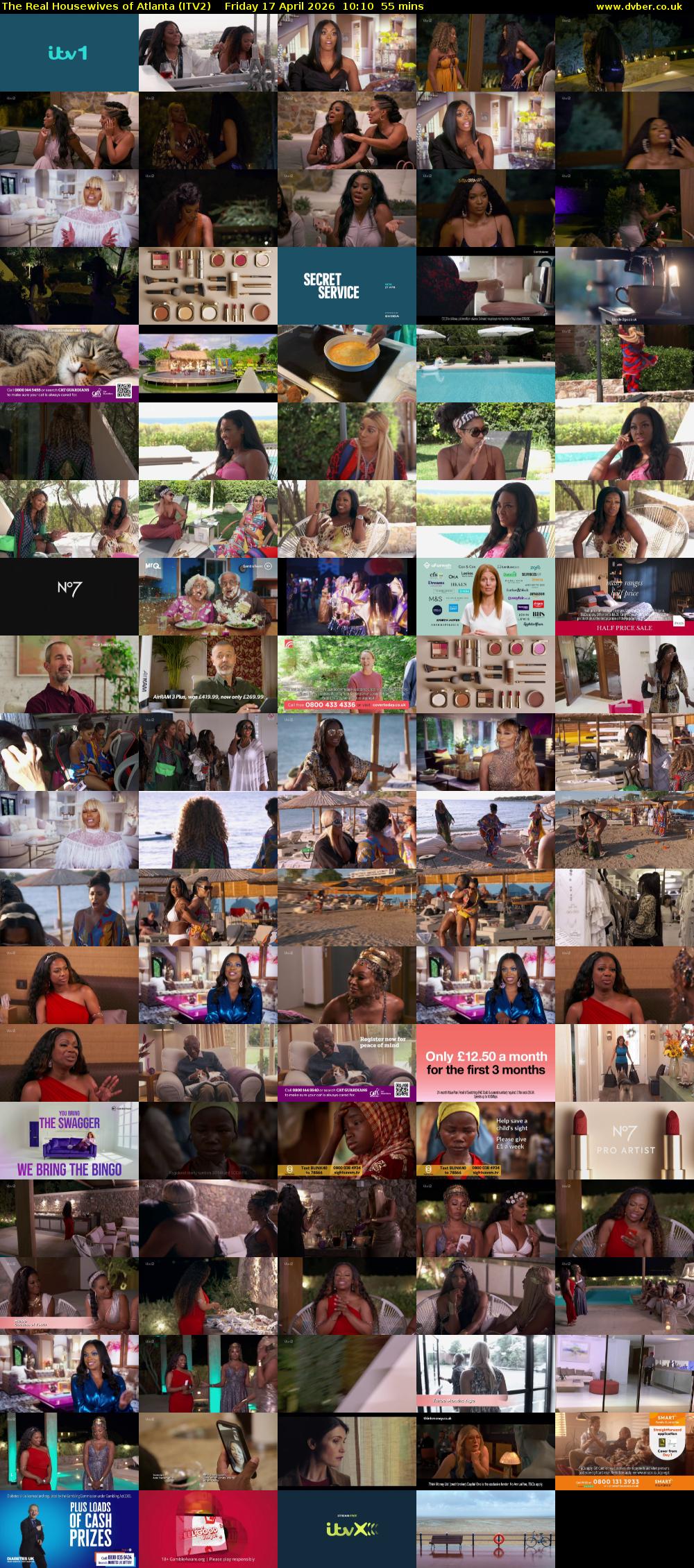 The Real Housewives of Atlanta (ITV2) Friday 17 April 2026 10:10 - 11:05