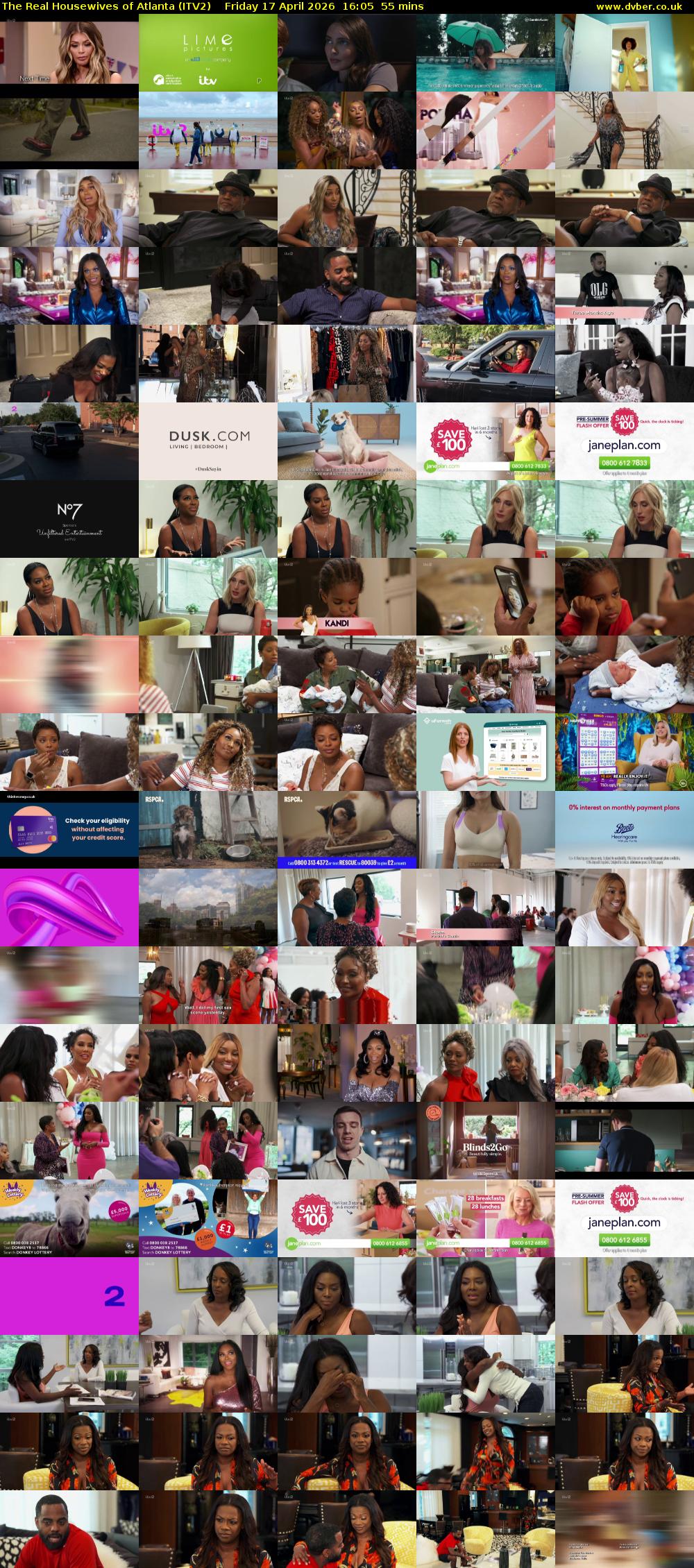 The Real Housewives of Atlanta (ITV2) Friday 17 April 2026 16:05 - 17:00