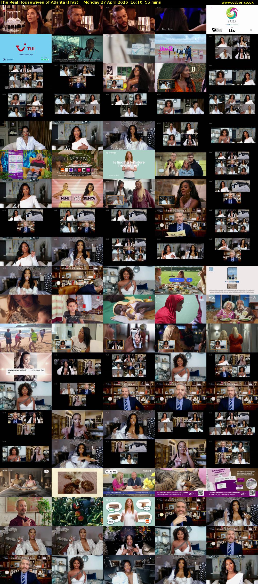 The Real Housewives of Atlanta (ITV2) Monday 27 April 2026 16:10 - 17:05