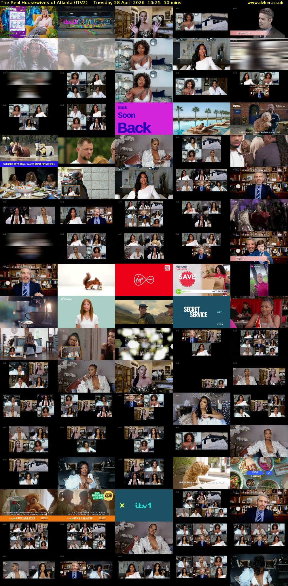 The Real Housewives of Atlanta (ITV2) Tuesday 28 April 2026 10:25 - 11:15