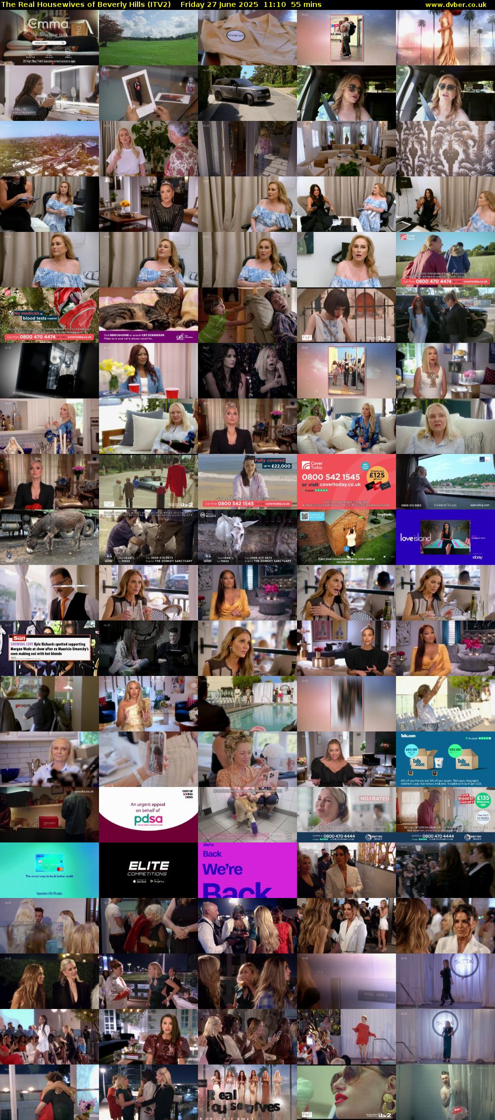 The Real Housewives of Beverly Hills (ITV2) Friday 27 June 2025 11:10 - 12:05