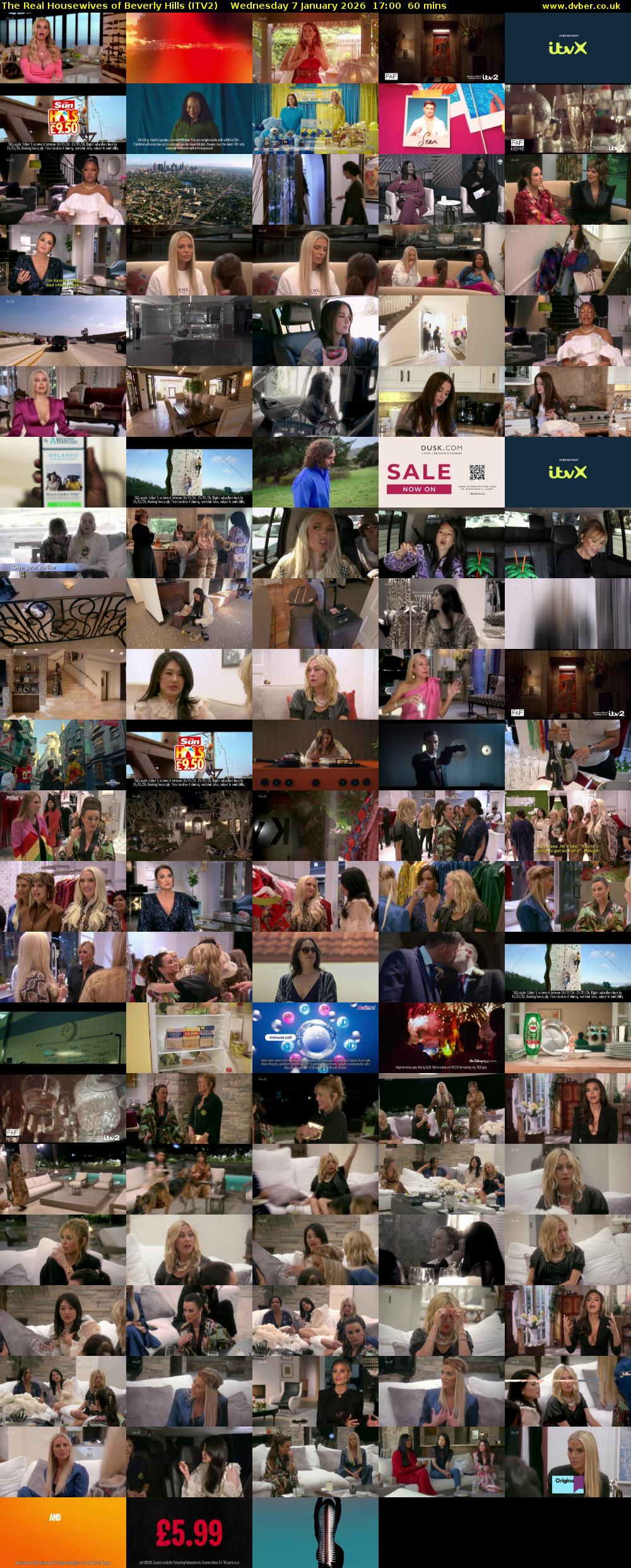 The Real Housewives of Beverly Hills (ITV2) Wednesday 7 January 2026 17:00 - 18:00