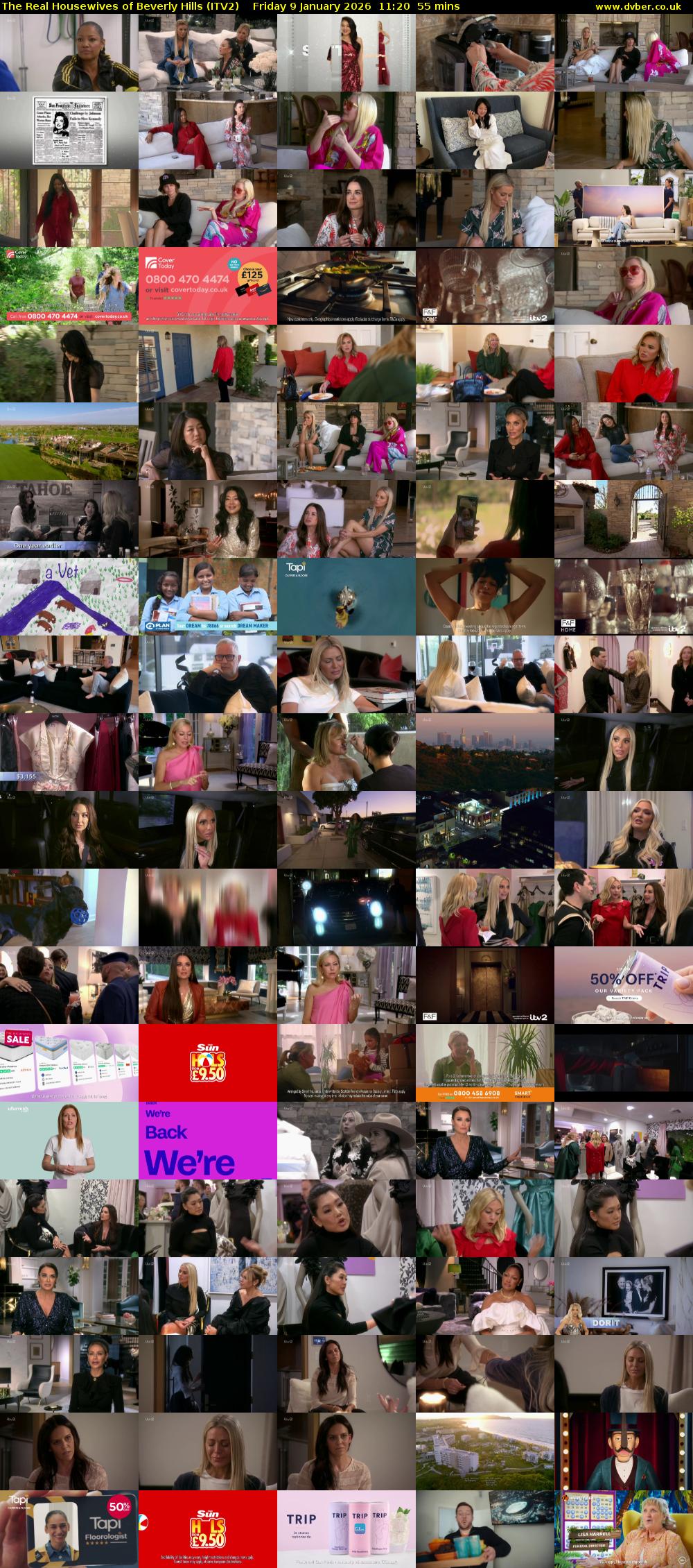 The Real Housewives of Beverly Hills (ITV2) Friday 9 January 2026 11:20 - 12:15