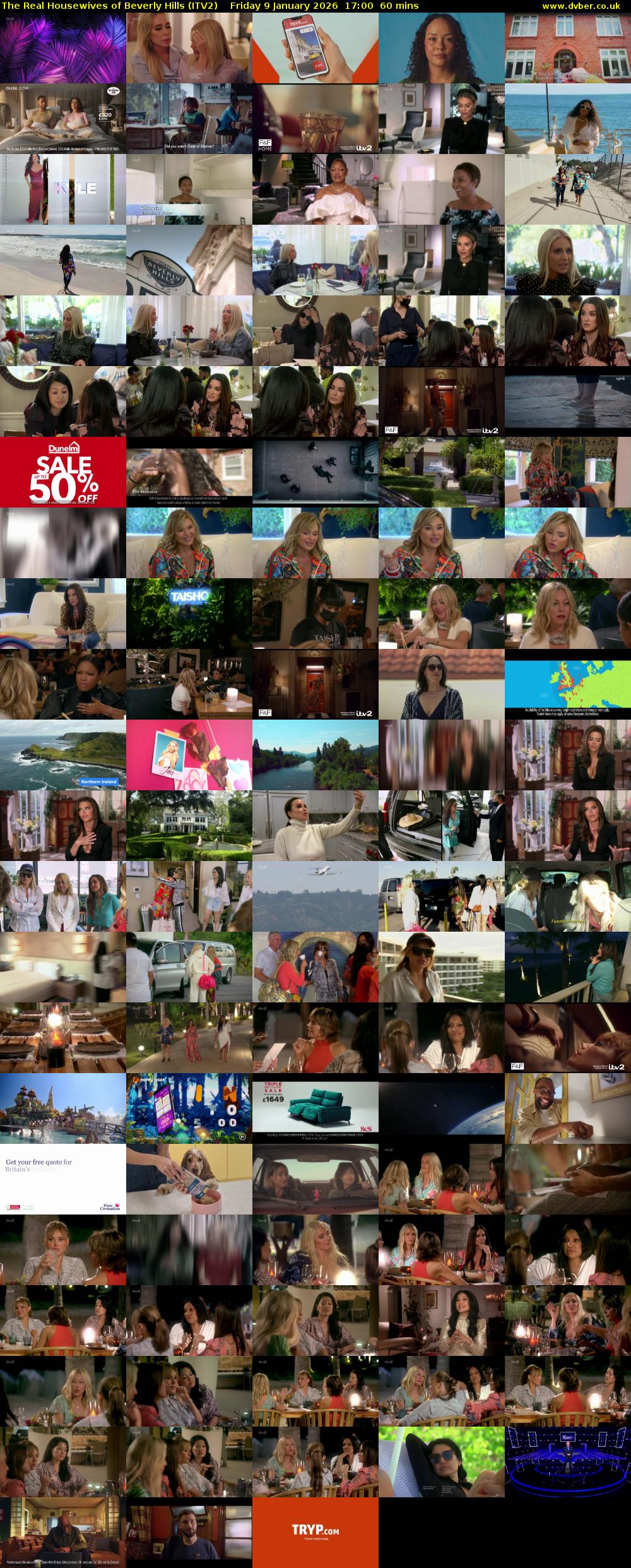 The Real Housewives of Beverly Hills (ITV2) Friday 9 January 2026 17:00 - 18:00