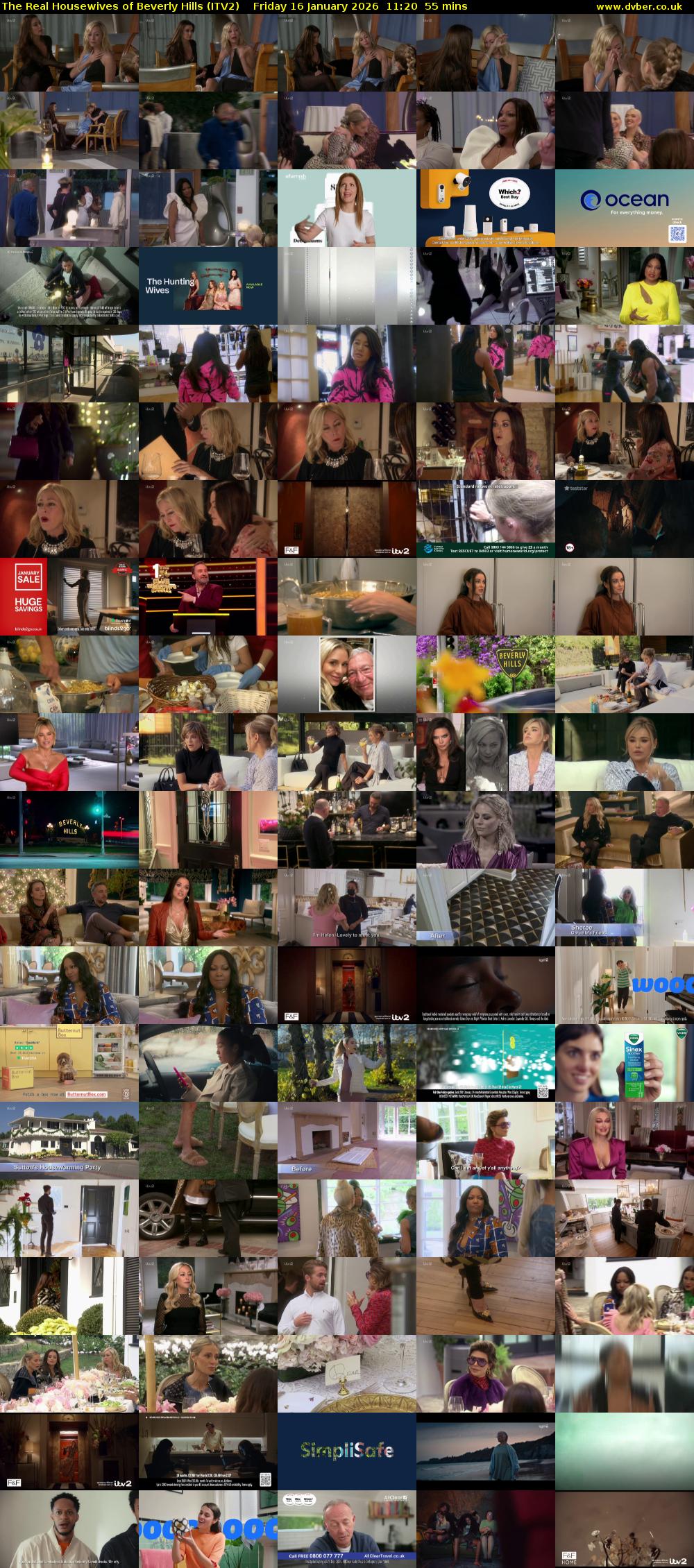 The Real Housewives of Beverly Hills (ITV2) Friday 16 January 2026 11:20 - 12:15