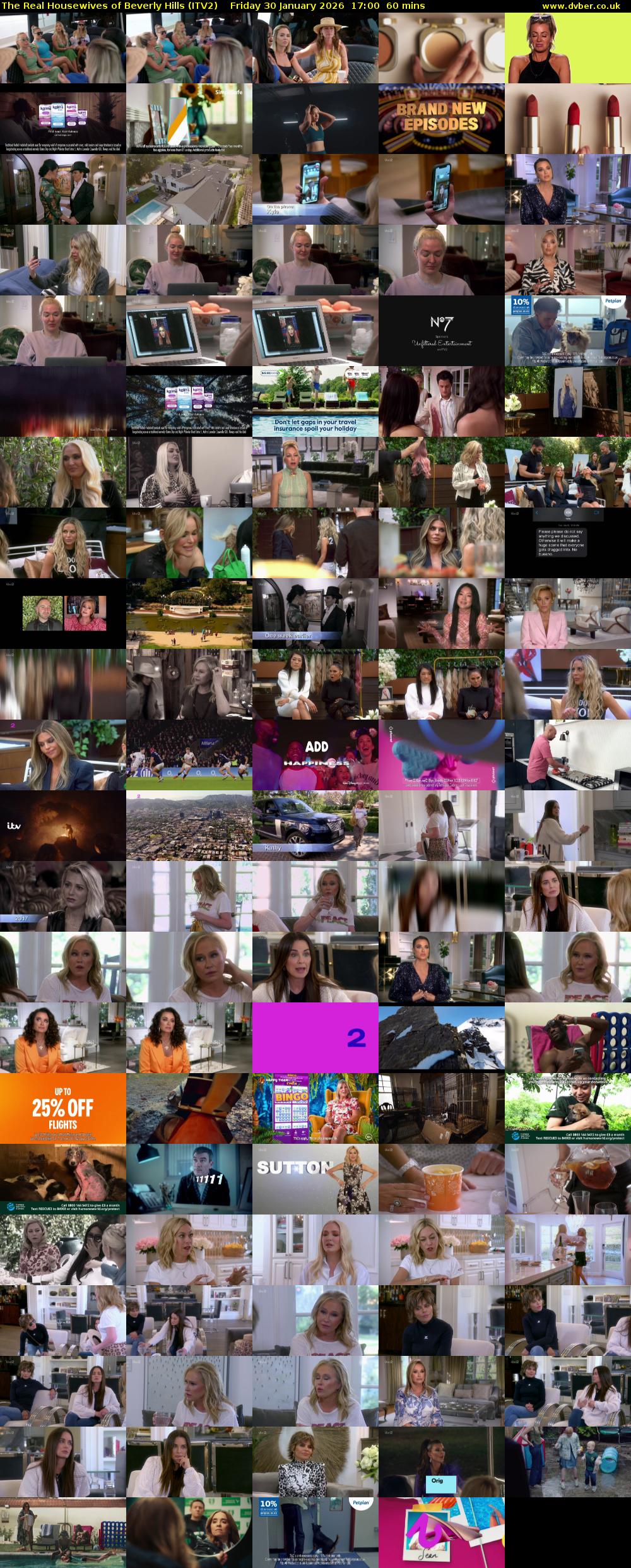 The Real Housewives of Beverly Hills (ITV2) Friday 30 January 2026 17:00 - 18:00