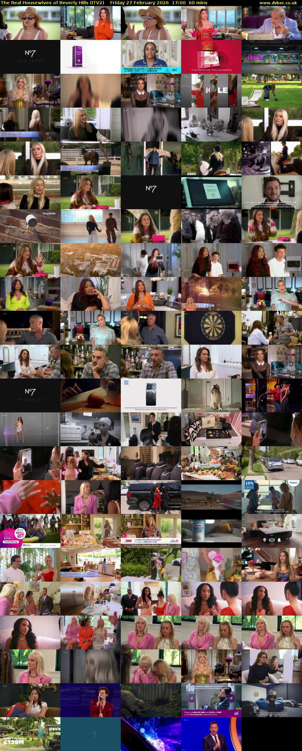 The Real Housewives of Beverly Hills (ITV2) Friday 27 February 2026 17:00 - 18:00