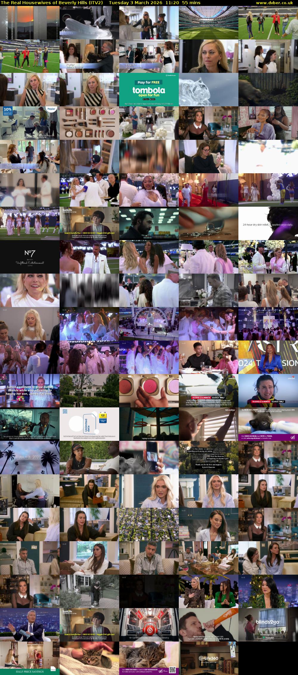 The Real Housewives of Beverly Hills (ITV2) Tuesday 3 March 2026 11:20 - 12:15