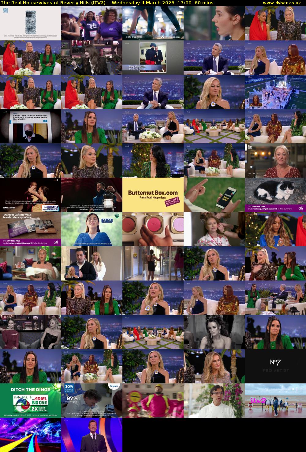 The Real Housewives of Beverly Hills (ITV2) Wednesday 4 March 2026 17:00 - 18:00