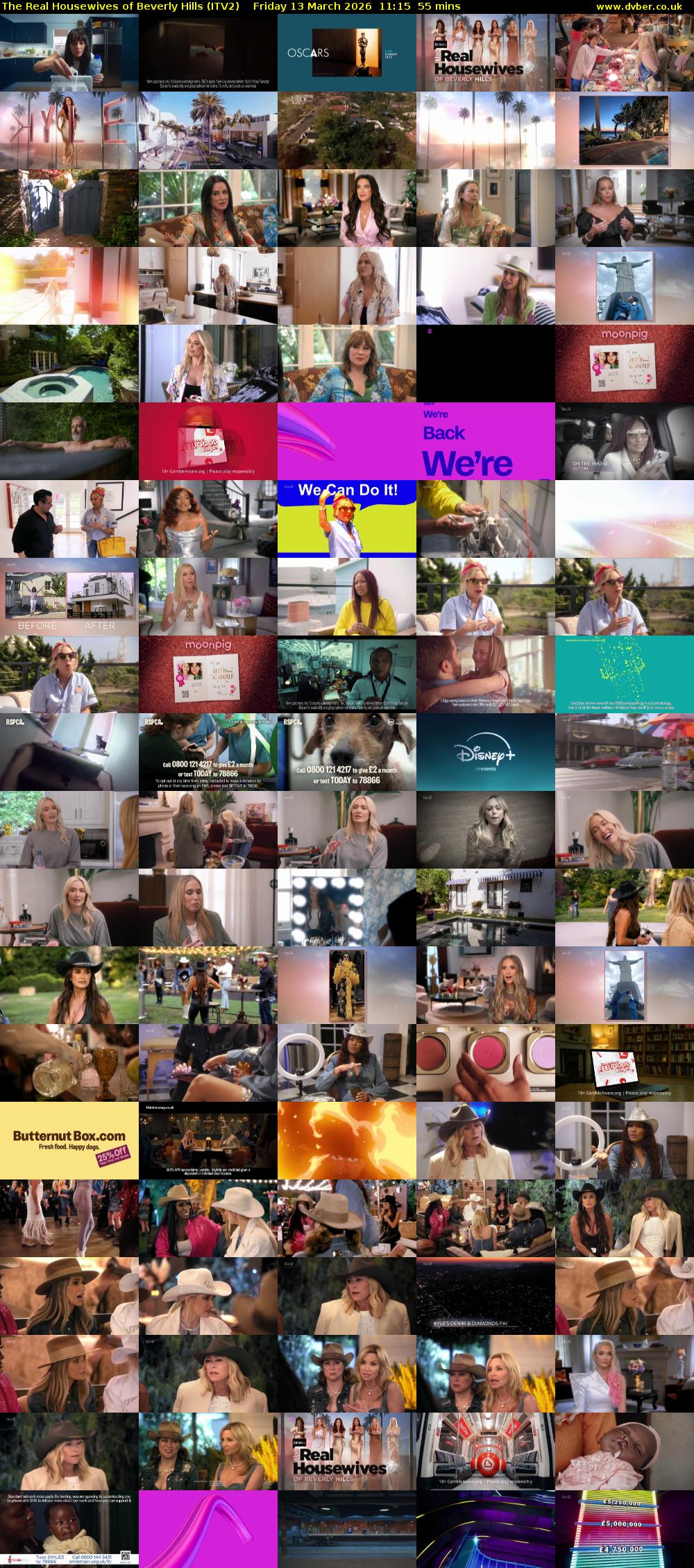 The Real Housewives of Beverly Hills (ITV2) Friday 13 March 2026 11:15 - 12:10