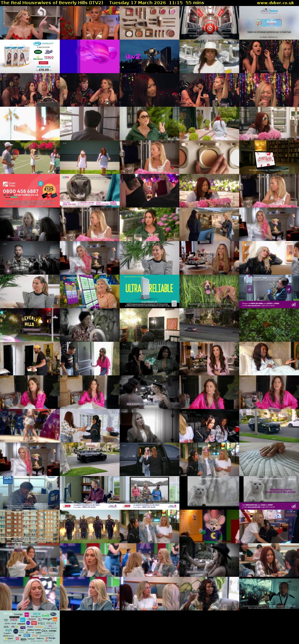 The Real Housewives of Beverly Hills (ITV2) Tuesday 17 March 2026 11:15 - 12:10