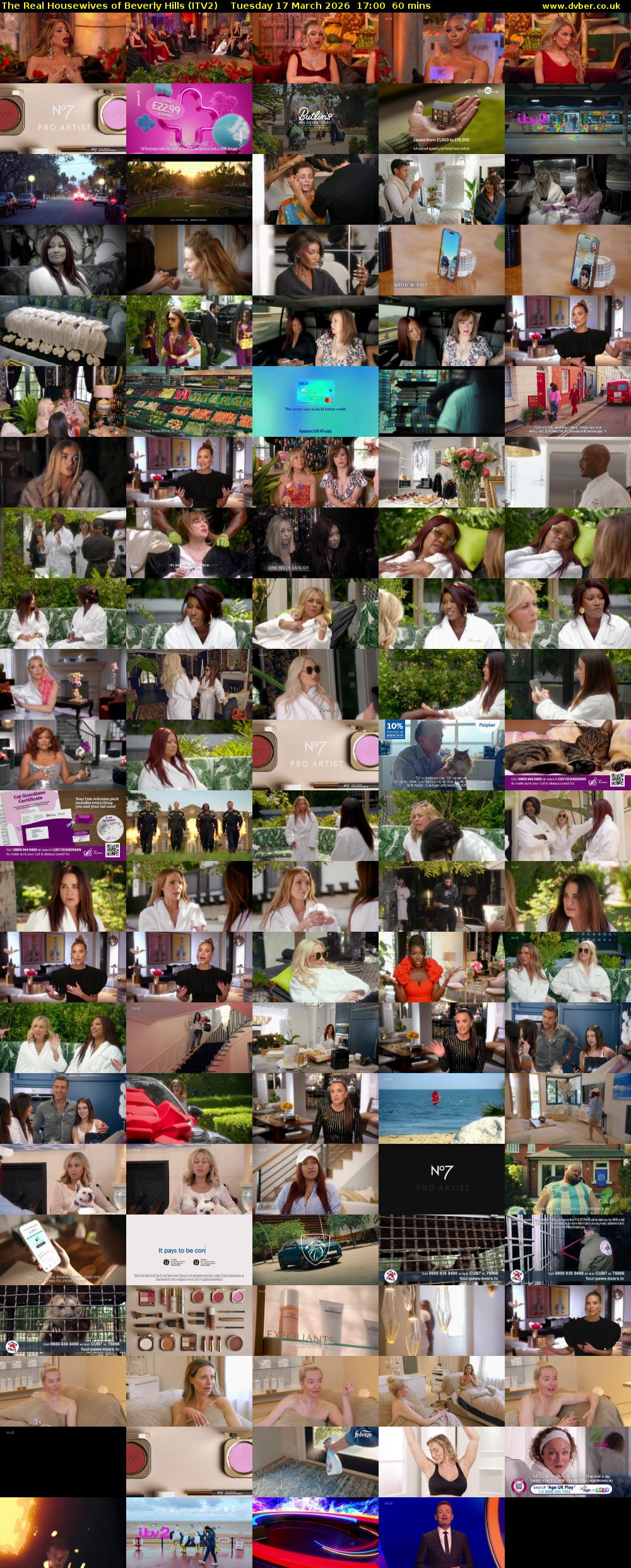 The Real Housewives of Beverly Hills (ITV2) Tuesday 17 March 2026 17:00 - 18:00