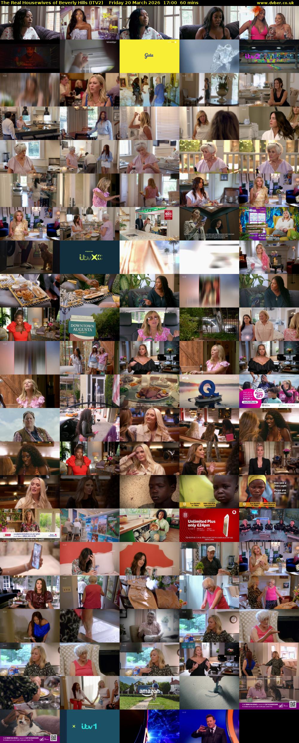 The Real Housewives of Beverly Hills (ITV2) Friday 20 March 2026 17:00 - 18:00