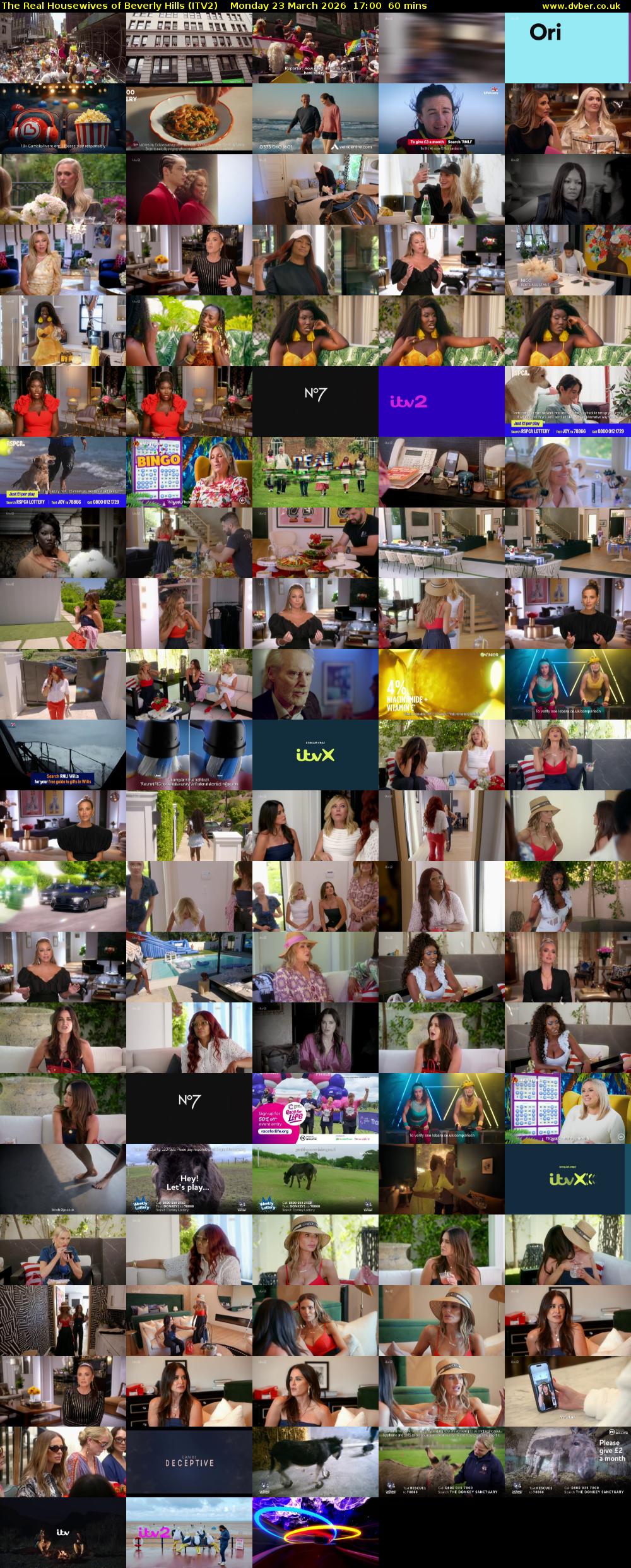 The Real Housewives of Beverly Hills (ITV2) Monday 23 March 2026 17:00 - 18:00