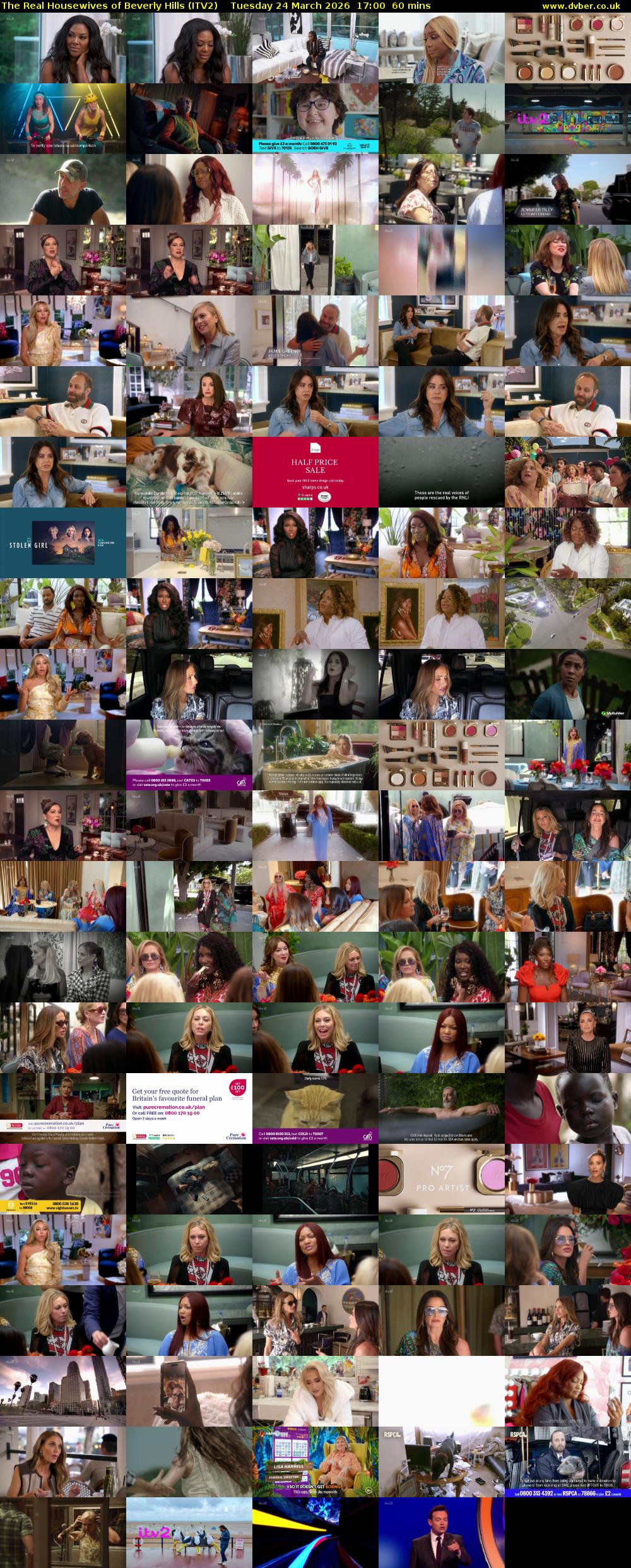 The Real Housewives of Beverly Hills (ITV2) Tuesday 24 March 2026 17:00 - 18:00
