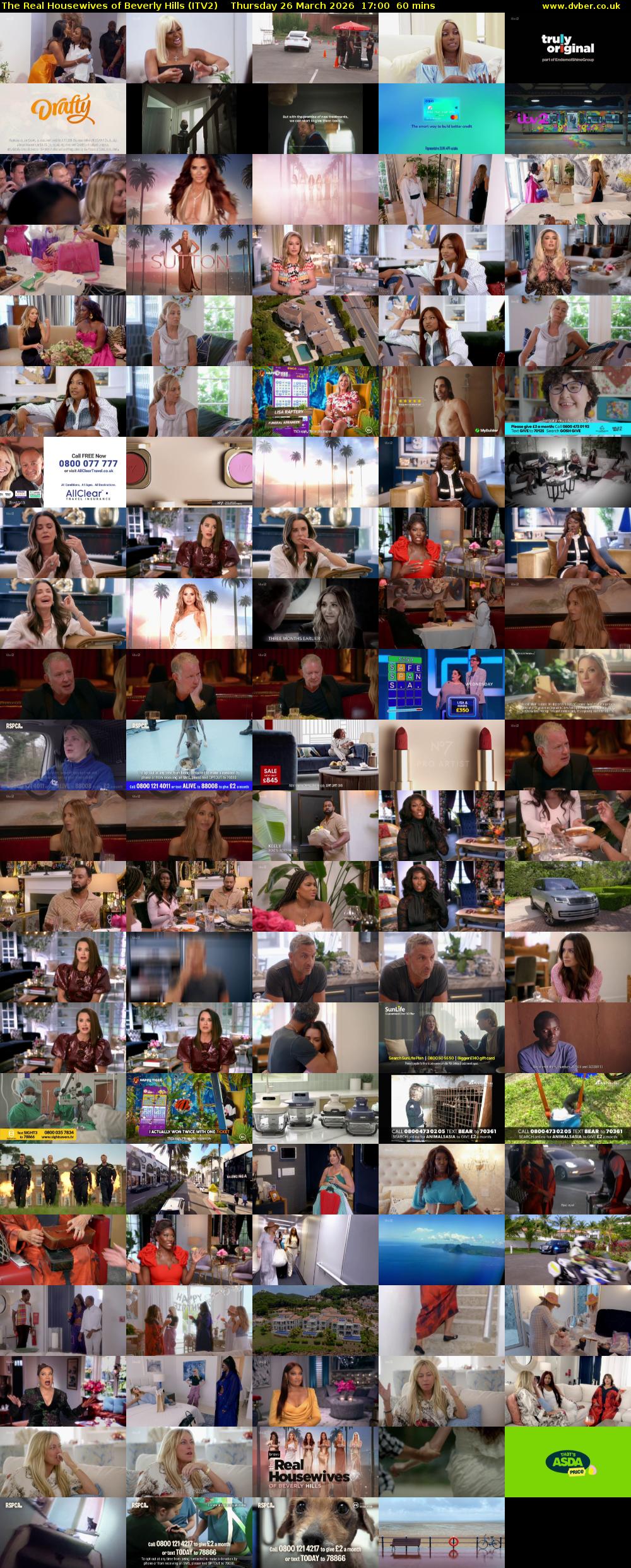 The Real Housewives of Beverly Hills (ITV2) Thursday 26 March 2026 17:00 - 18:00