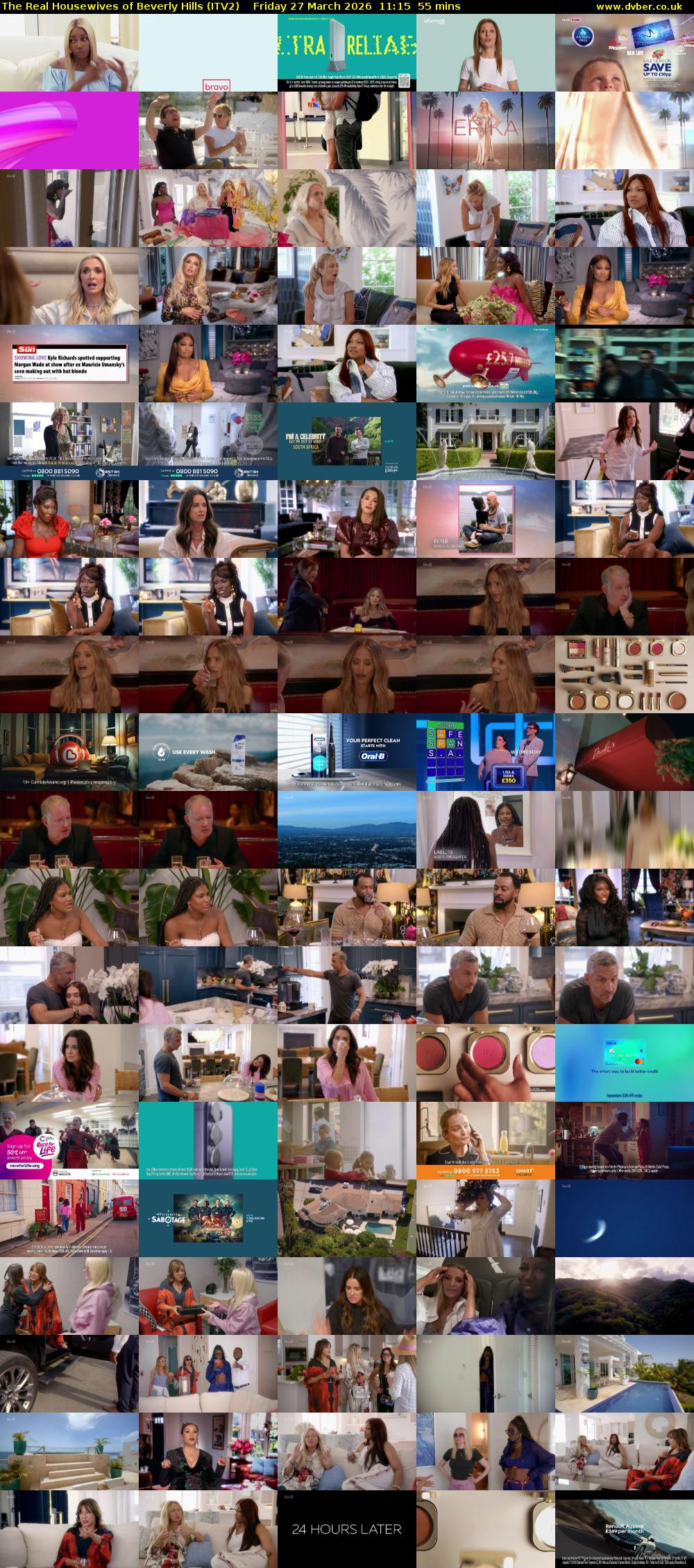 The Real Housewives of Beverly Hills (ITV2) Friday 27 March 2026 11:15 - 12:10