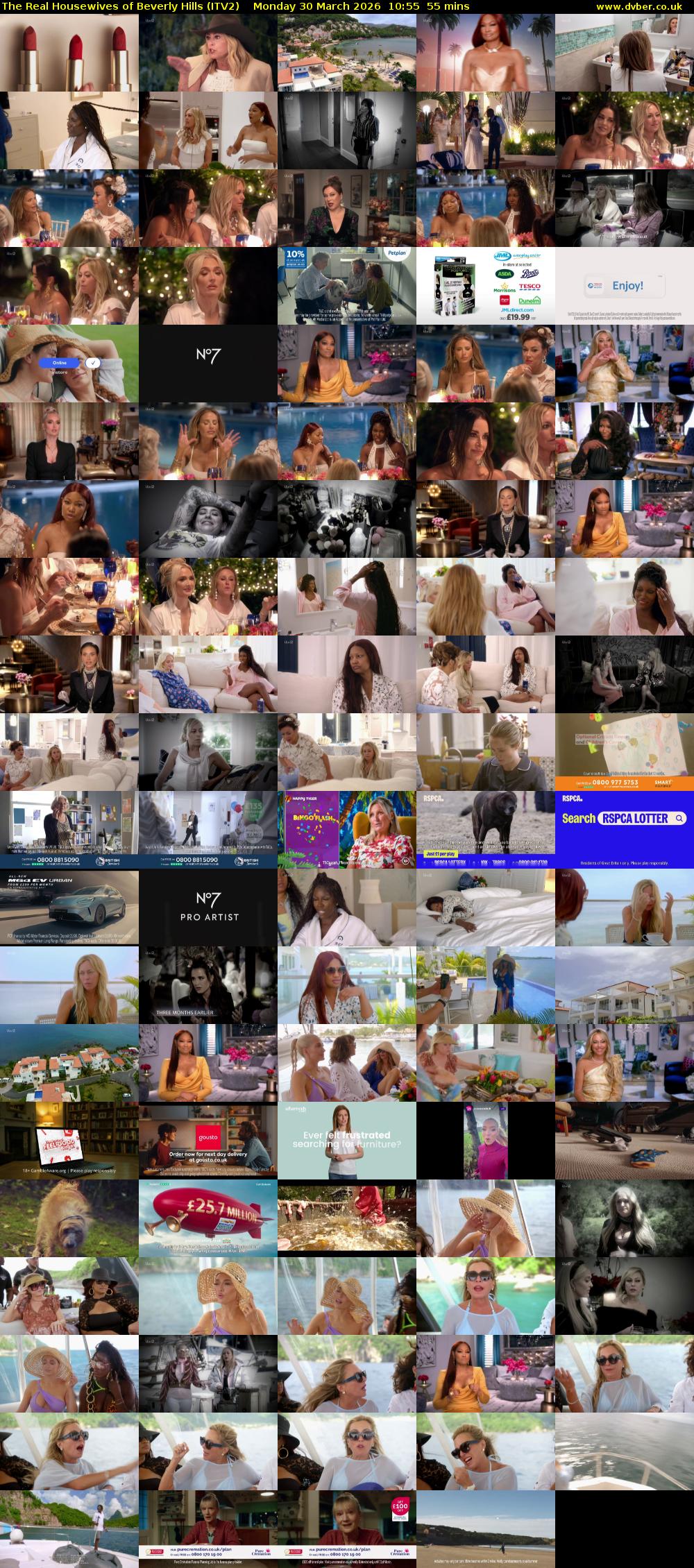 The Real Housewives of Beverly Hills (ITV2) Monday 30 March 2026 10:55 - 11:50