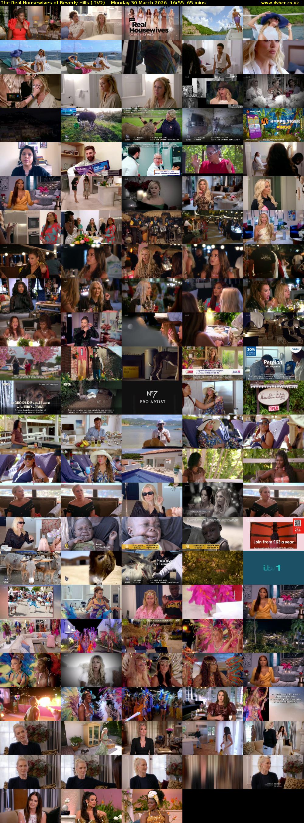 The Real Housewives of Beverly Hills (ITV2) Monday 30 March 2026 16:55 - 18:00